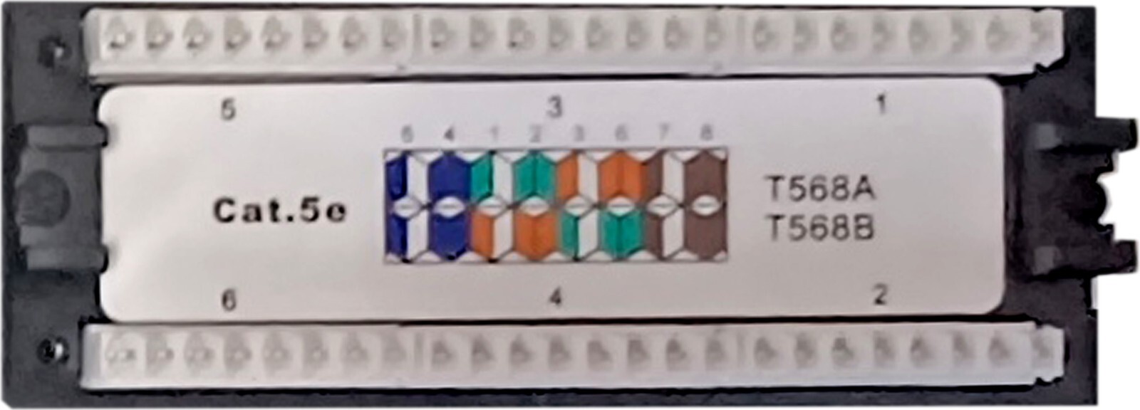 Patch Panel RJ45 8P8C 12-Port C5e B89 Bracket Vertical Wall Mount UL E145249