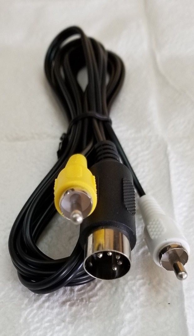 NEW 5 PIN  RCA A/V AUDIO VIDEO TV AV CABLE FOR SEGA GENESIS 1 MK-1601 MEGA DRIVE