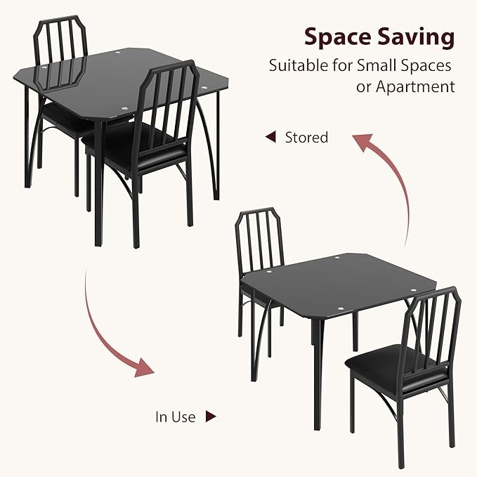 Modern Rectangular Dining Table Set Dining Room Table Set w/ Chairs Dining Room