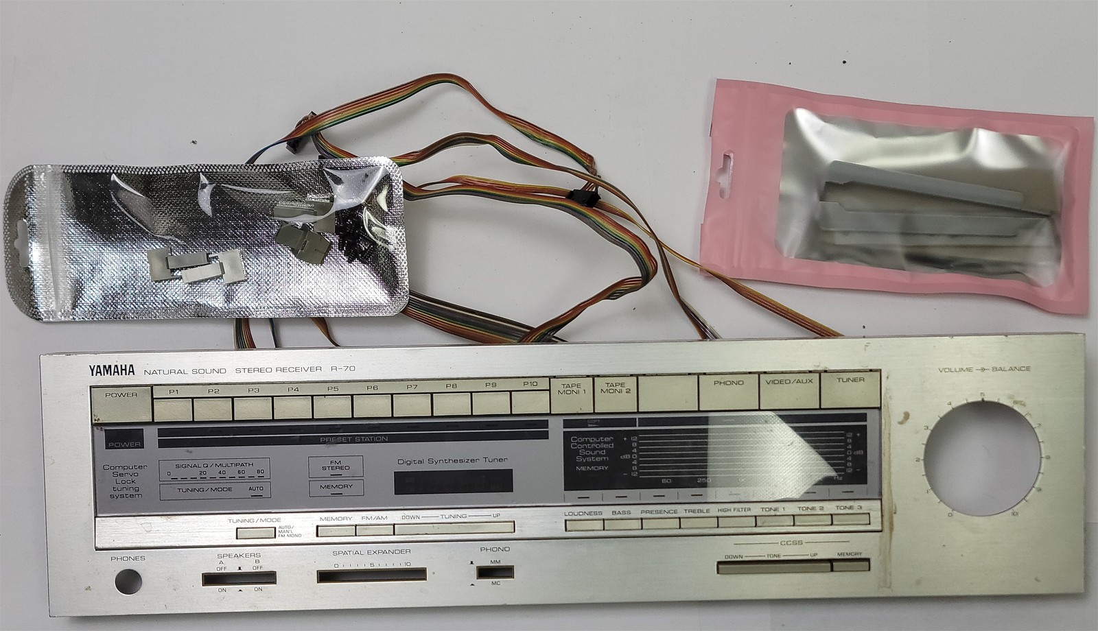 Yamaha R-70 Receiver Front Panel & (most of) buttons