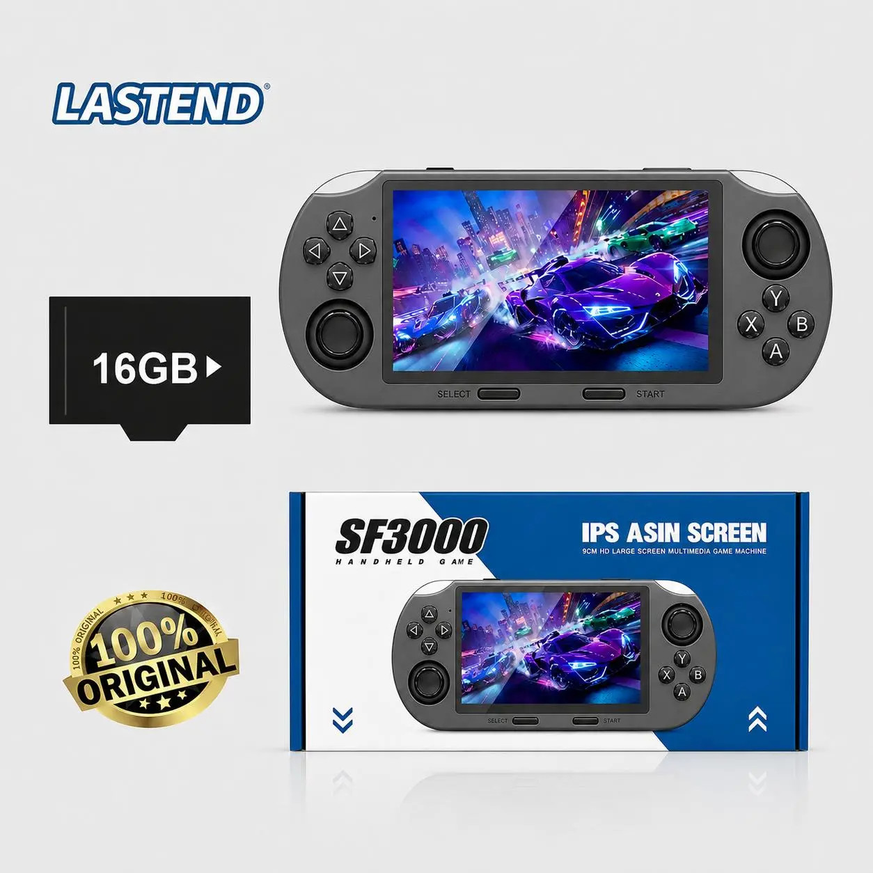 SF3000 Retro Handheld Game Console 4.5 Inch IPS Screen 3000Mah Battery 14 Emulat