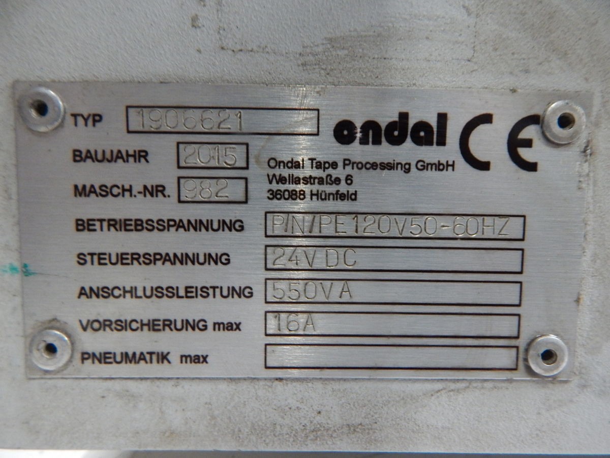 ONDAL 1906621 TAPING MACHINE M6337
