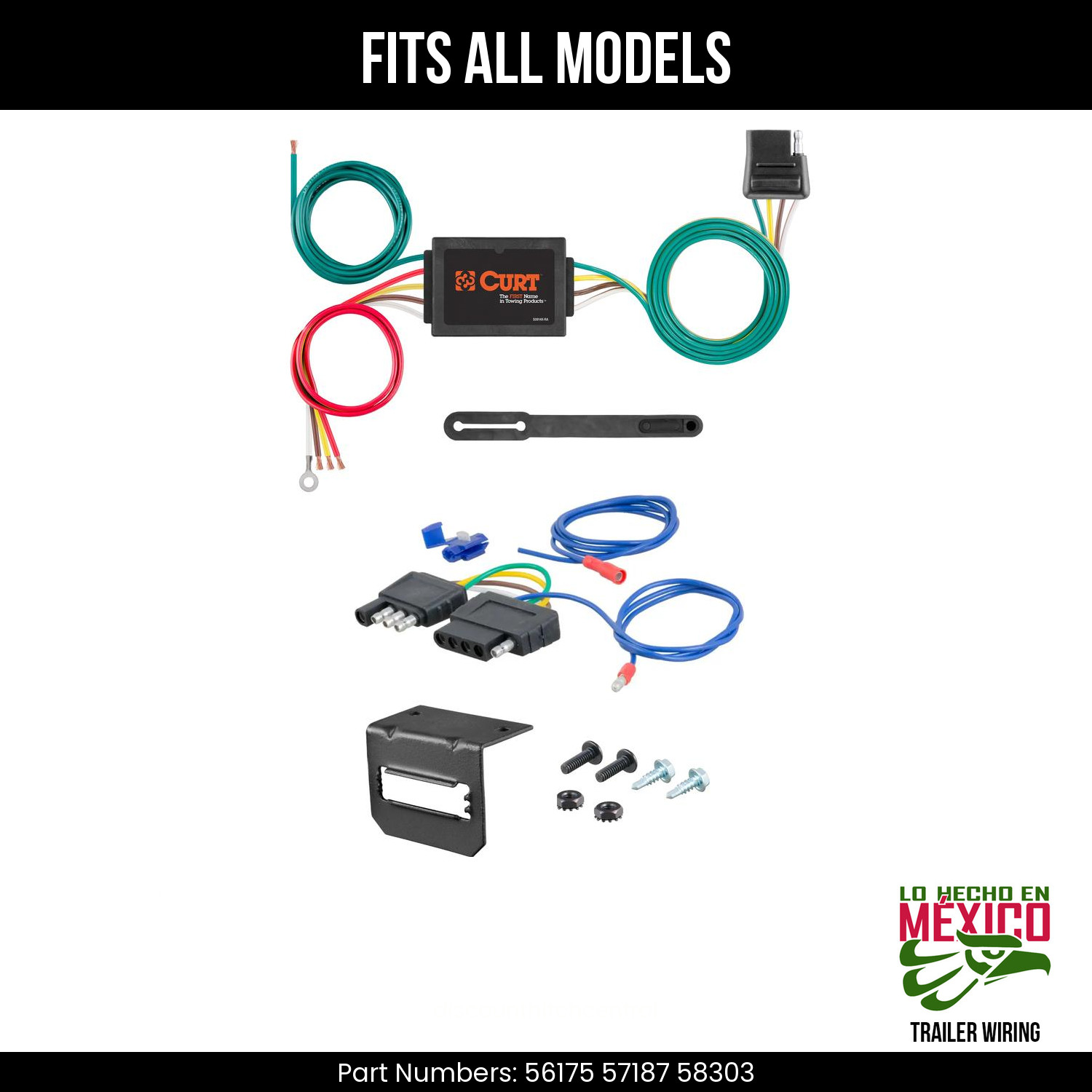 For 06-11 Hyundai Accent 5 Pin Trailer Wiring Plug Fits All Models Curt 5 Prong