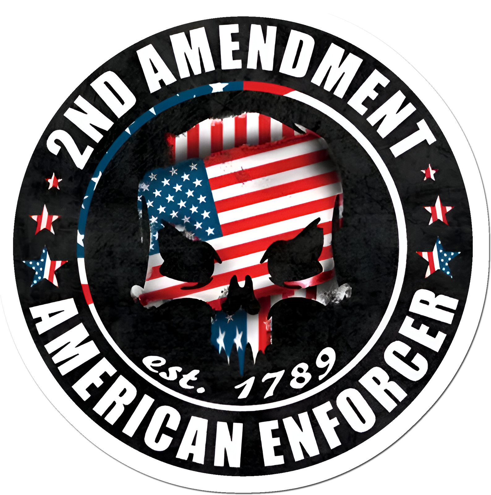 2nd Amendment Hard Hat Sticker Decal