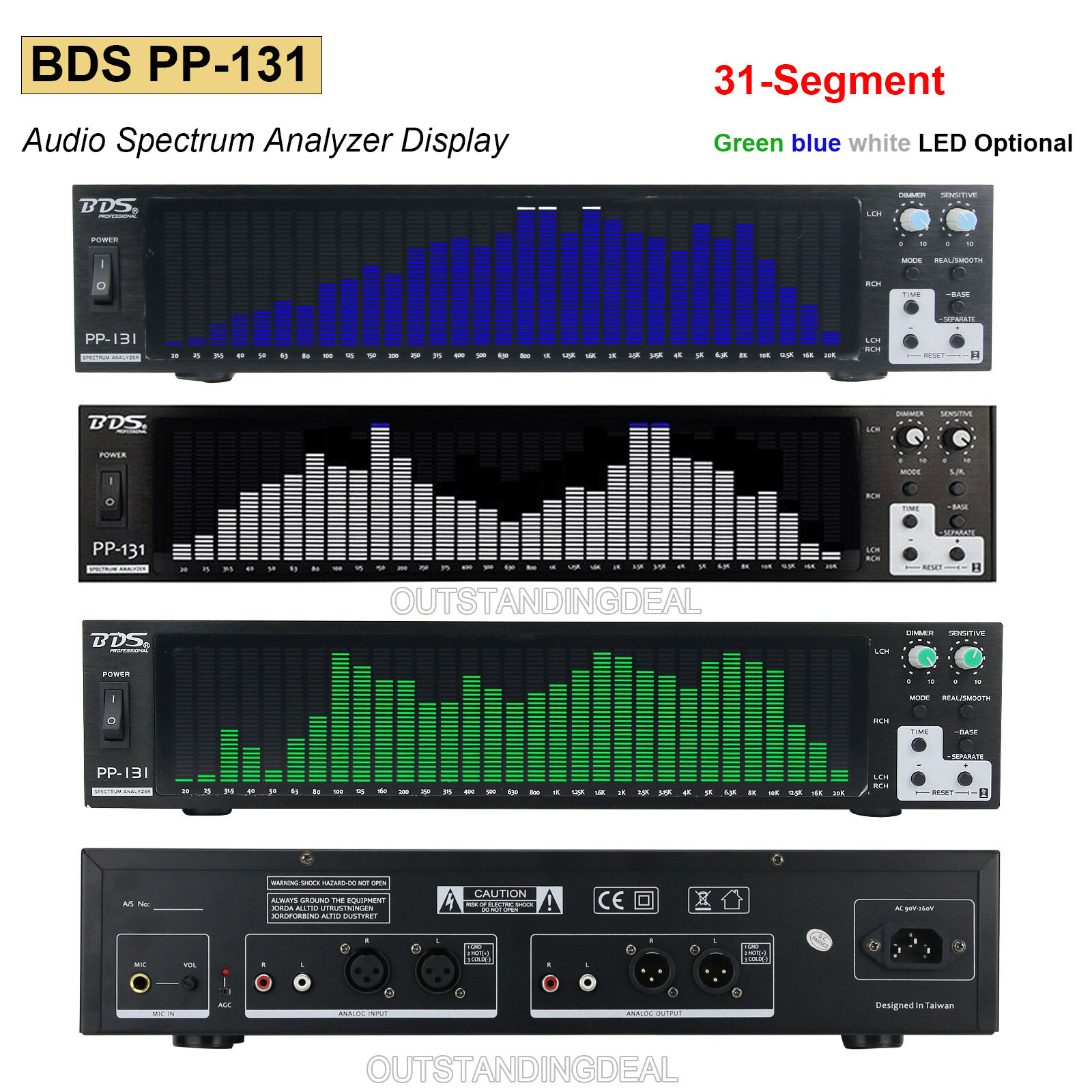 Digital Audio Spectrum Analyzer Display VU Meter 31-Segment BDS PP-131 / PP-31 -