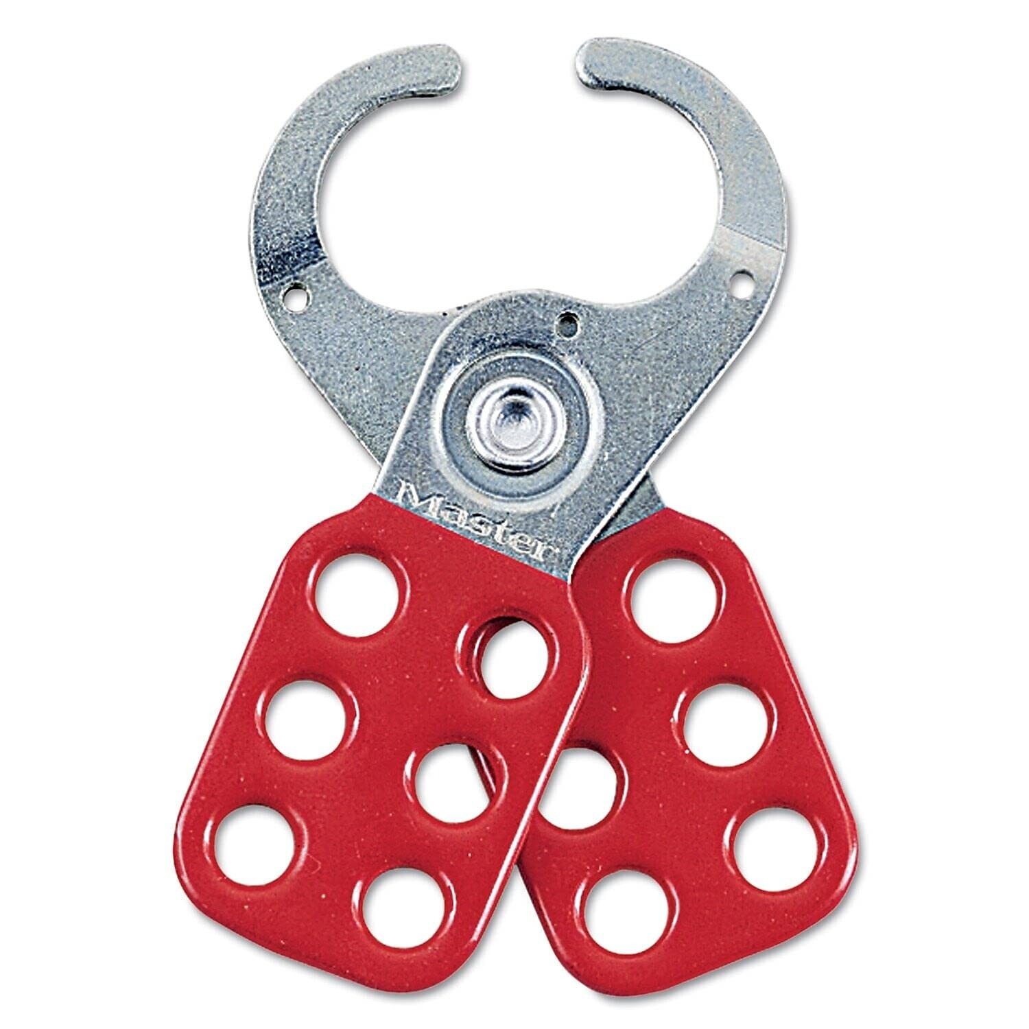 Master Lock 421 Lockout Tagout Hasp with Vinyl-Coated Handle and Extended Jaw