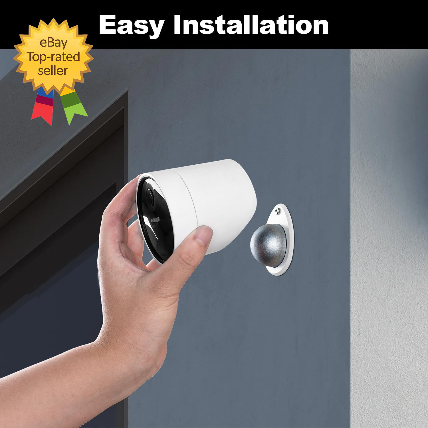 2 Pack Metal Wall Mount Compatible with Simplisafe Wireless Outdoor Security Cam