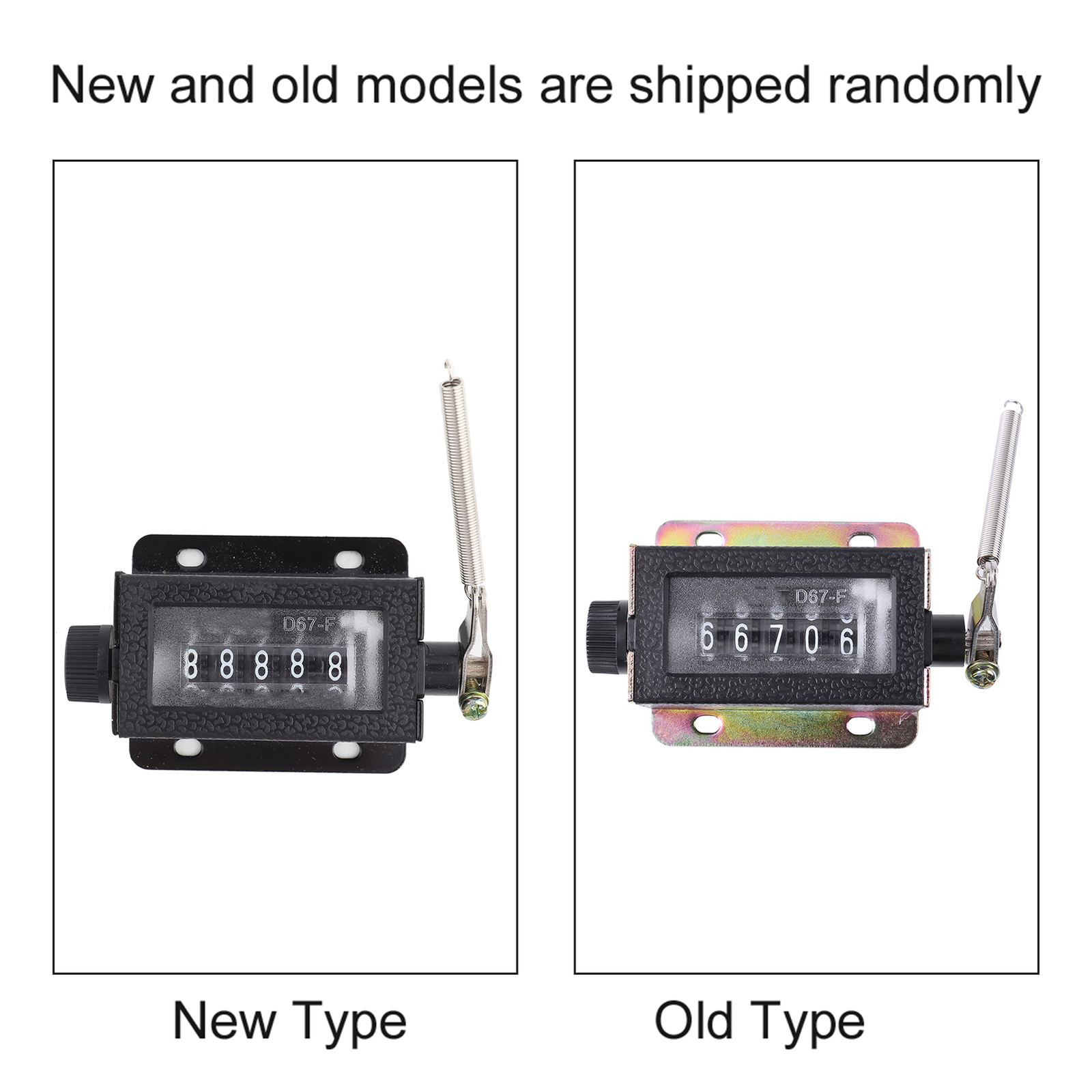 D67‑F 5 Digit Mechanical Resettable Manual Hand Pull Stroke Tally Counter