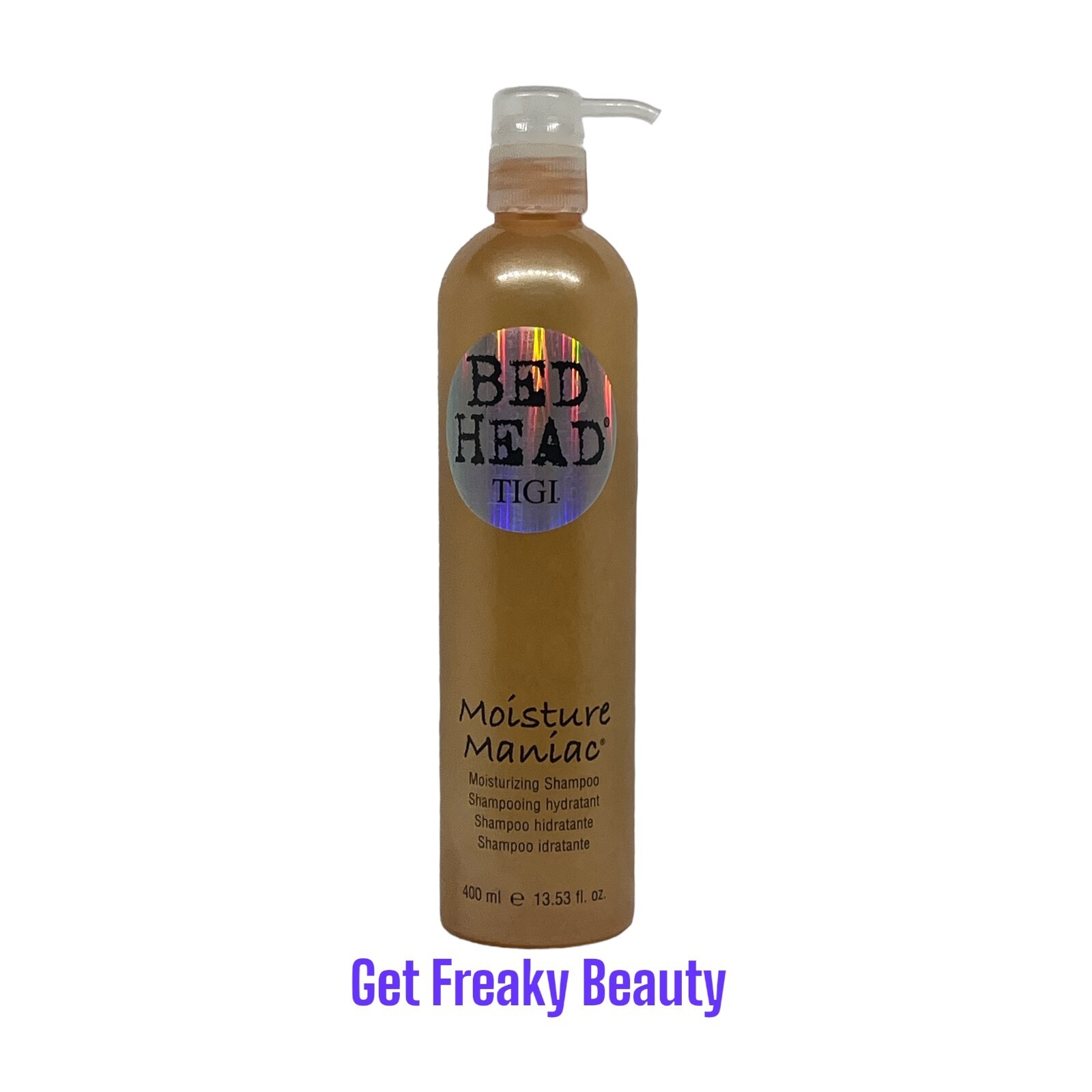 13.5 oz. Tigi Bed Head Moisture Maniac Moisturizing Shampoo. 400ml. NEW.