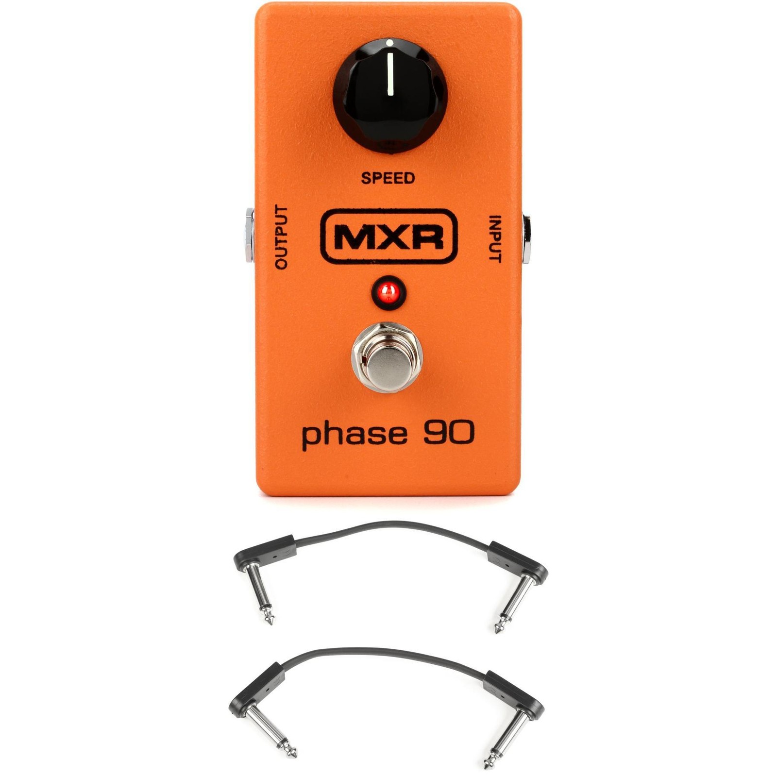 MXR M101 Phase 90 Phaser Pedal with EBS Patch Cables