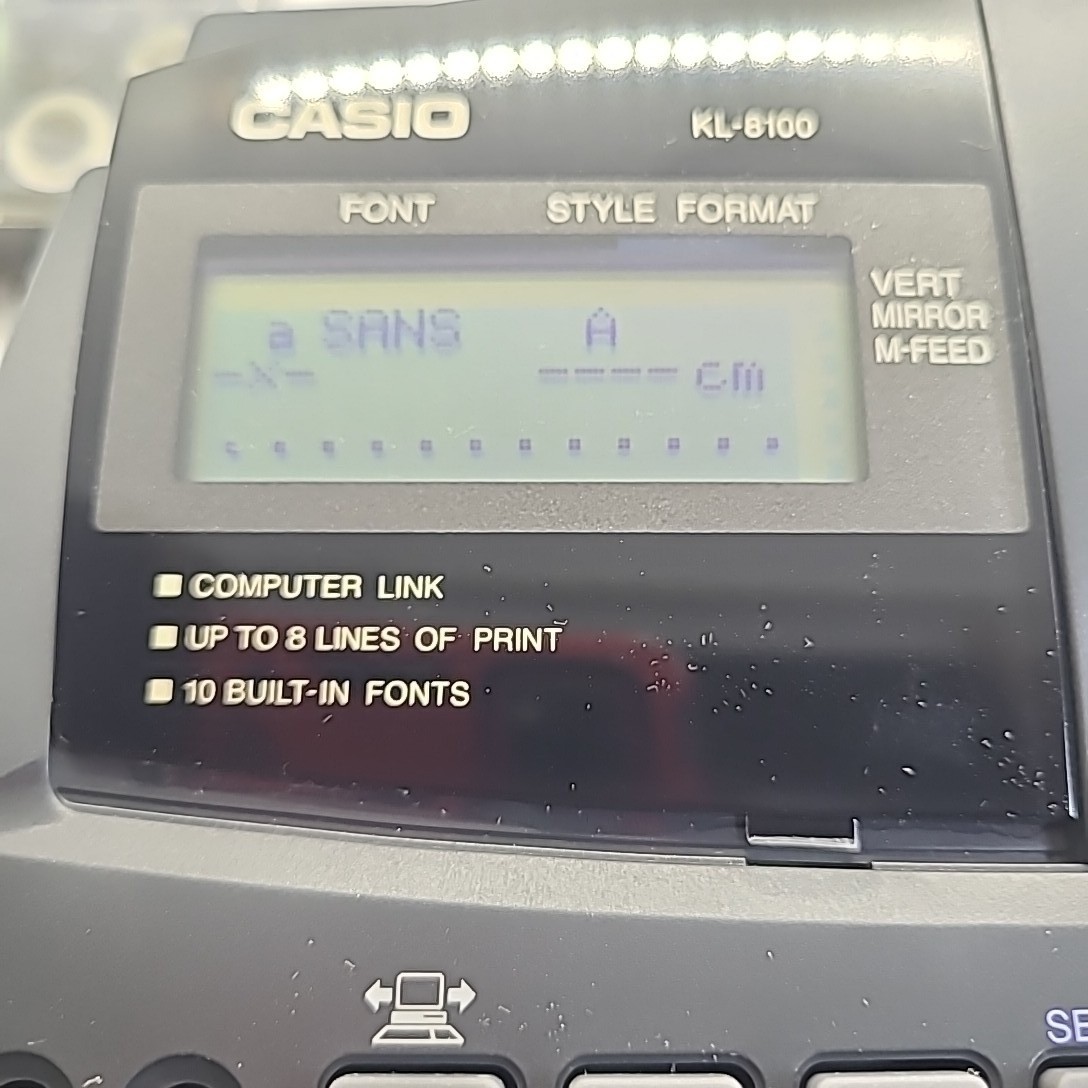 Vintage Casio Label It! KL-8100PLUS Printer Sharp Wizard OZ-630 Organizer Bundle