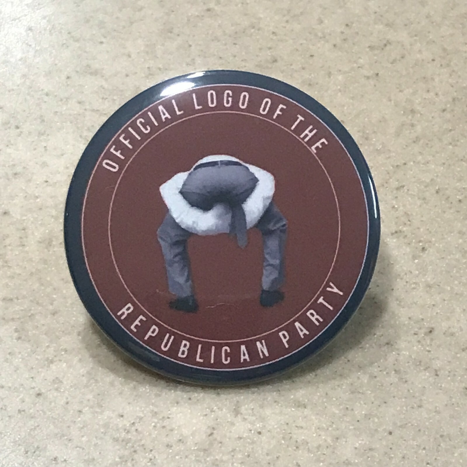 Democratic Pin-Back Button 2 1/4 inch SHIPS FREE