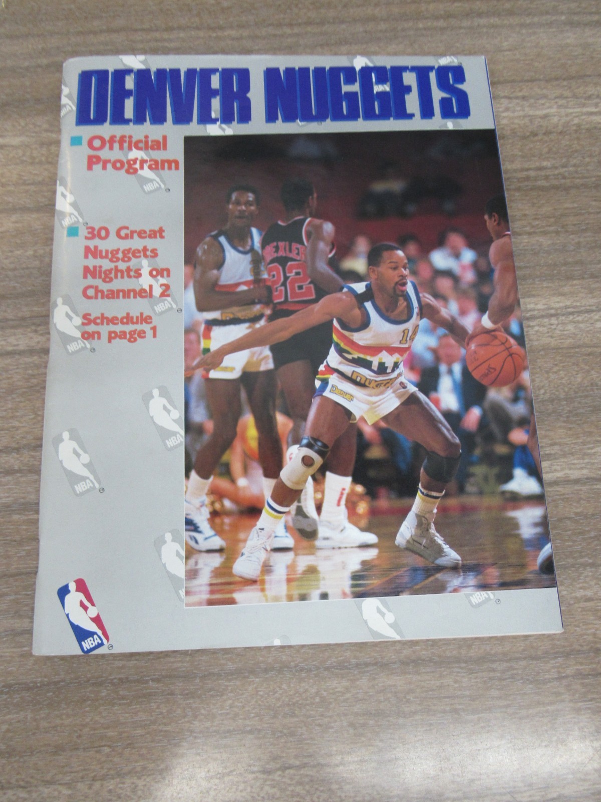 1987-88 Denver Nuggets vs. Seattle Supersonics Program 4/19/88 Michael Adams