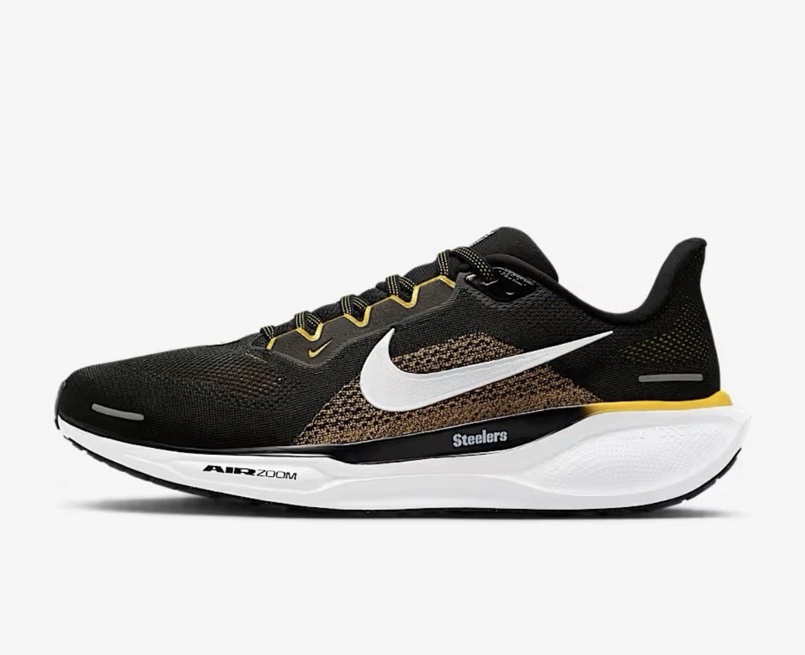 Nike Air Zoom Pegasus 41 Pittsburgh Steelers Mens Shoes Size 9 FZ5097-001 NEW