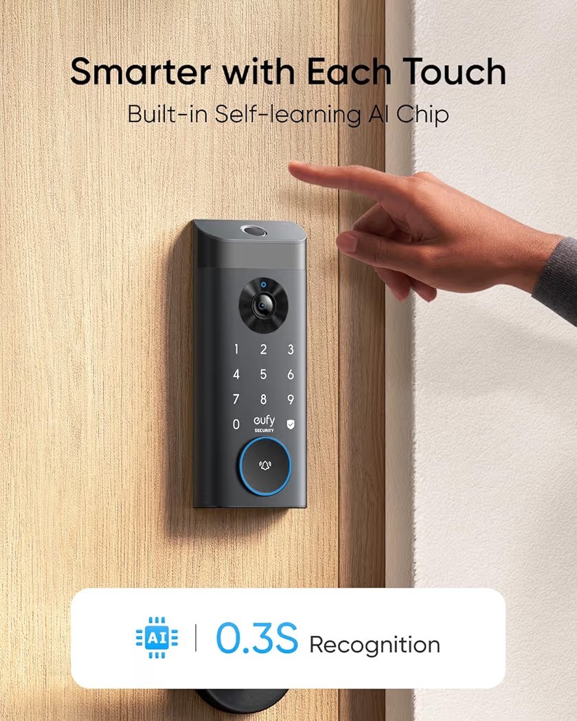 eufy Security Video Smart Lock E330, 3-in-1+ eufy Security Video Doorbell E340