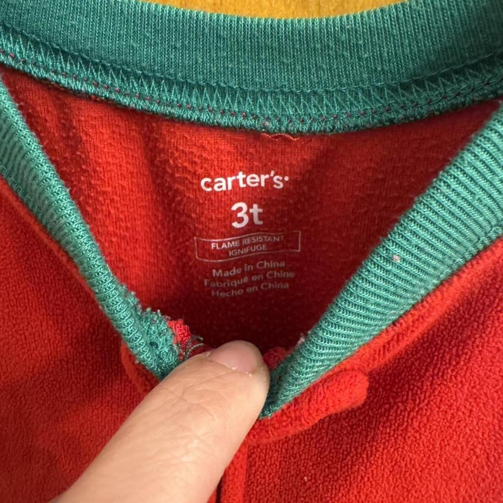 Carter's Kid's Red Sleepsuits-babygrow