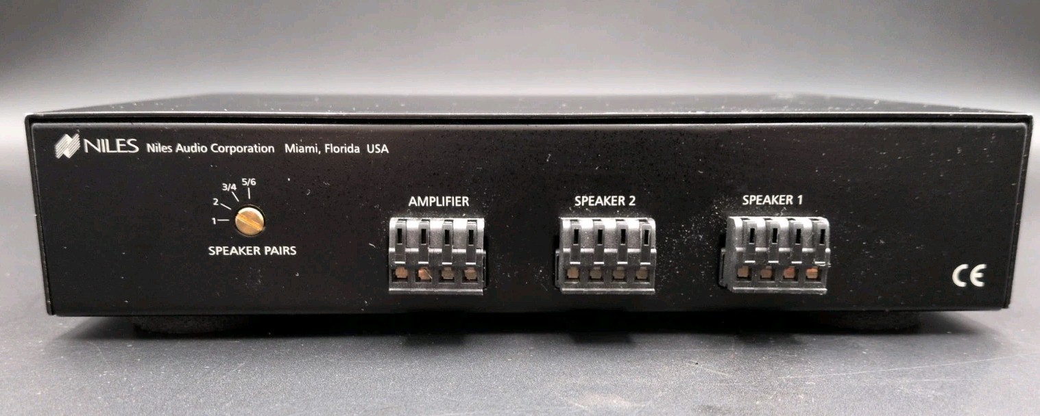 Niles SSVC-2 Speaker Selector w/ Volume Control & Multiple Speaker Pairs, Black