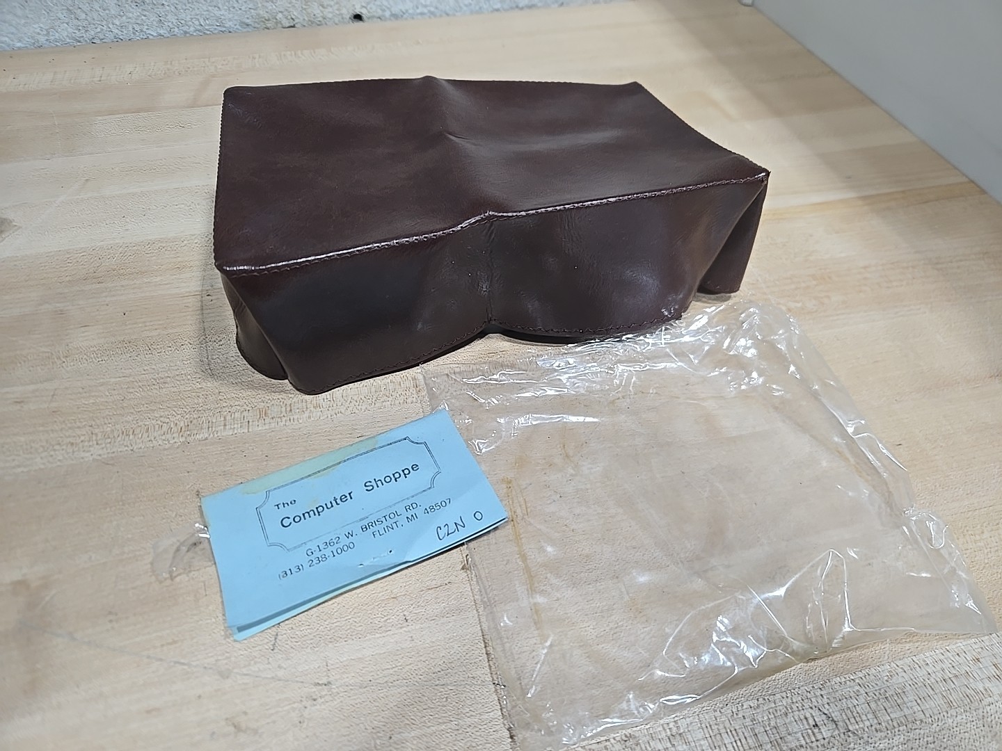 Vintage Vinyl Cover For Commodore C2N Cassette Unit New NOS Dark Brown 8x5x2.5