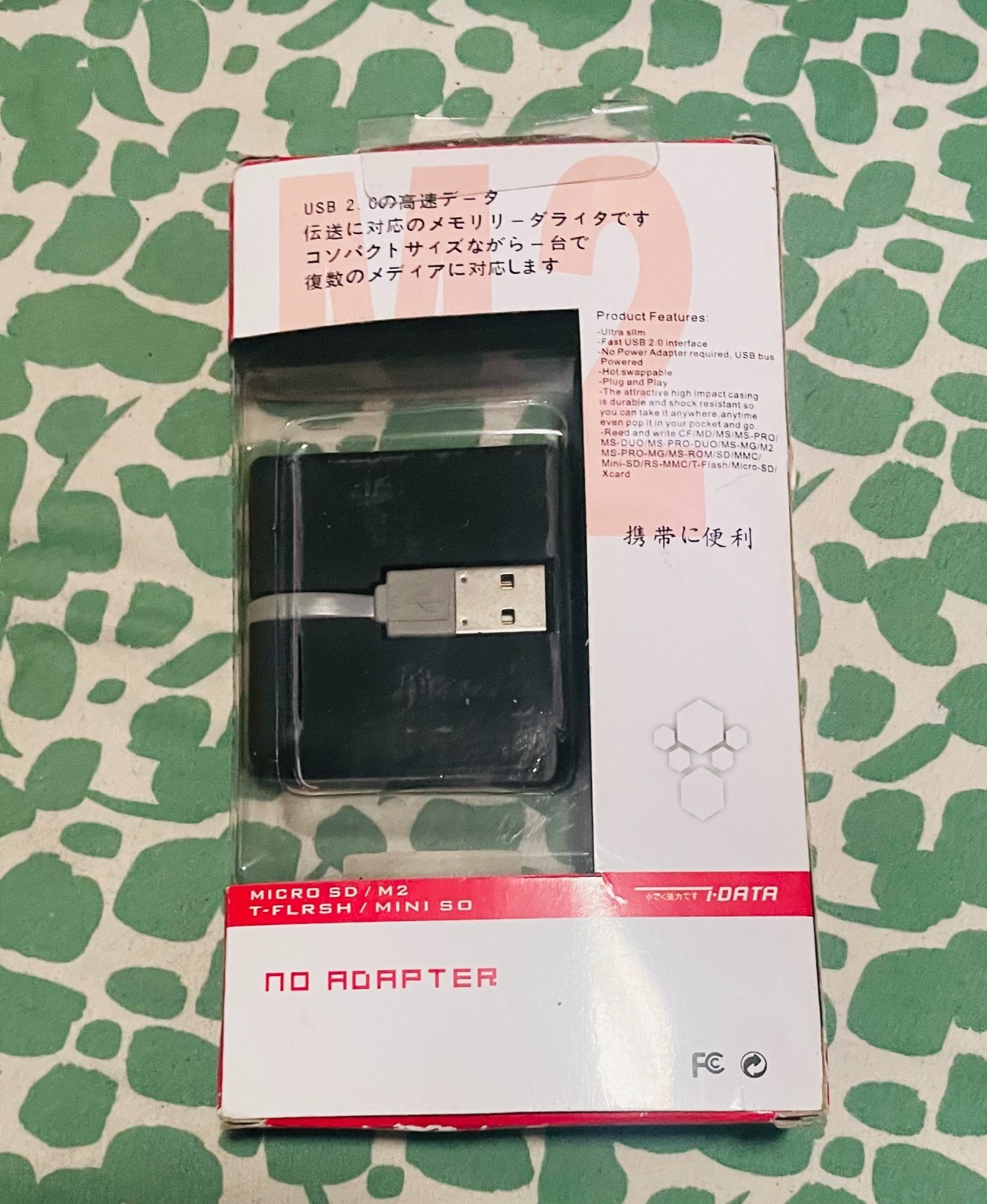 I-O DATA M2 Ready USB 2.0 Multi Memory Card Reader Writer CF SD MicroSD MS Pro D