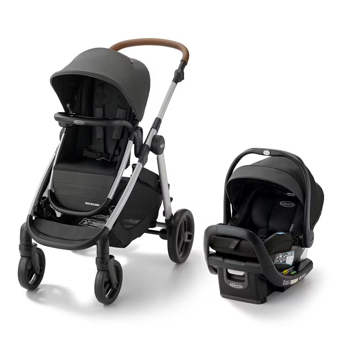 Graco Modes Nest2Grow DLX Travel System Riordan Fashion NEW! SnugRide SnugFit