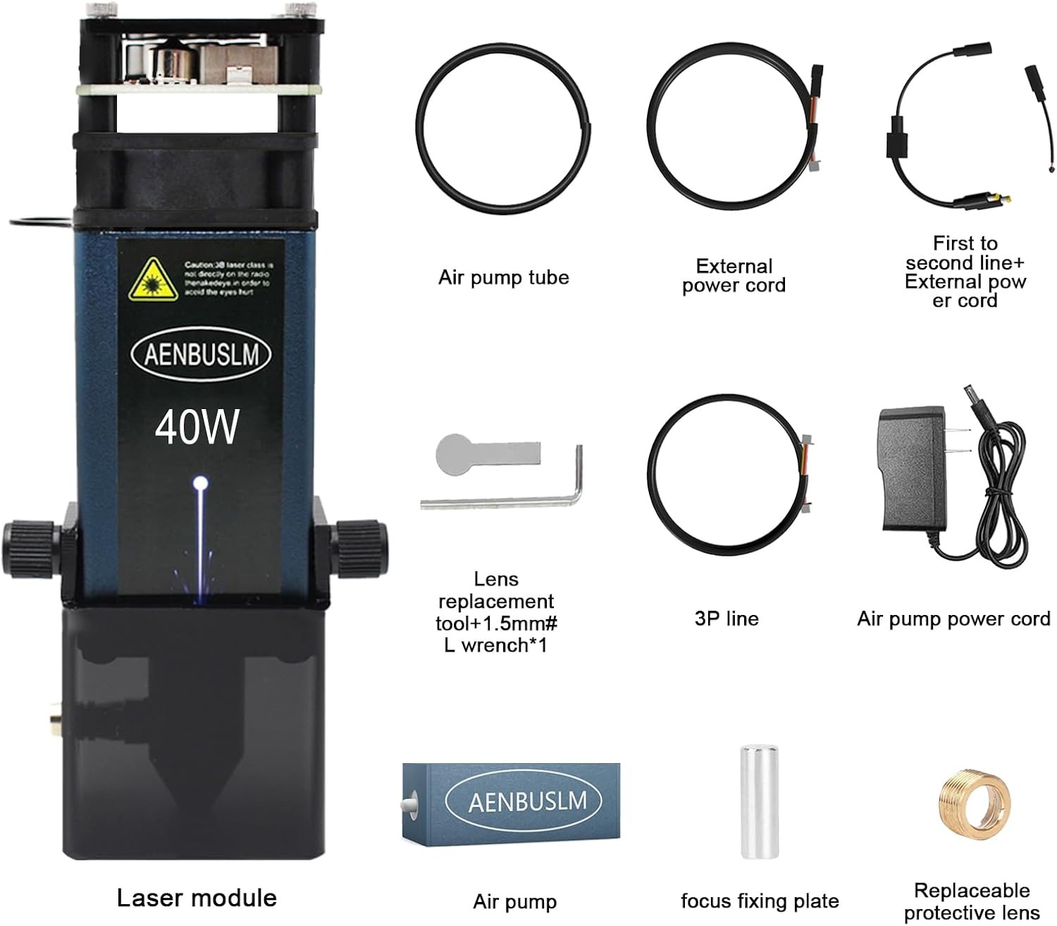 40W Laser Engraving Module Air Assist Class 4