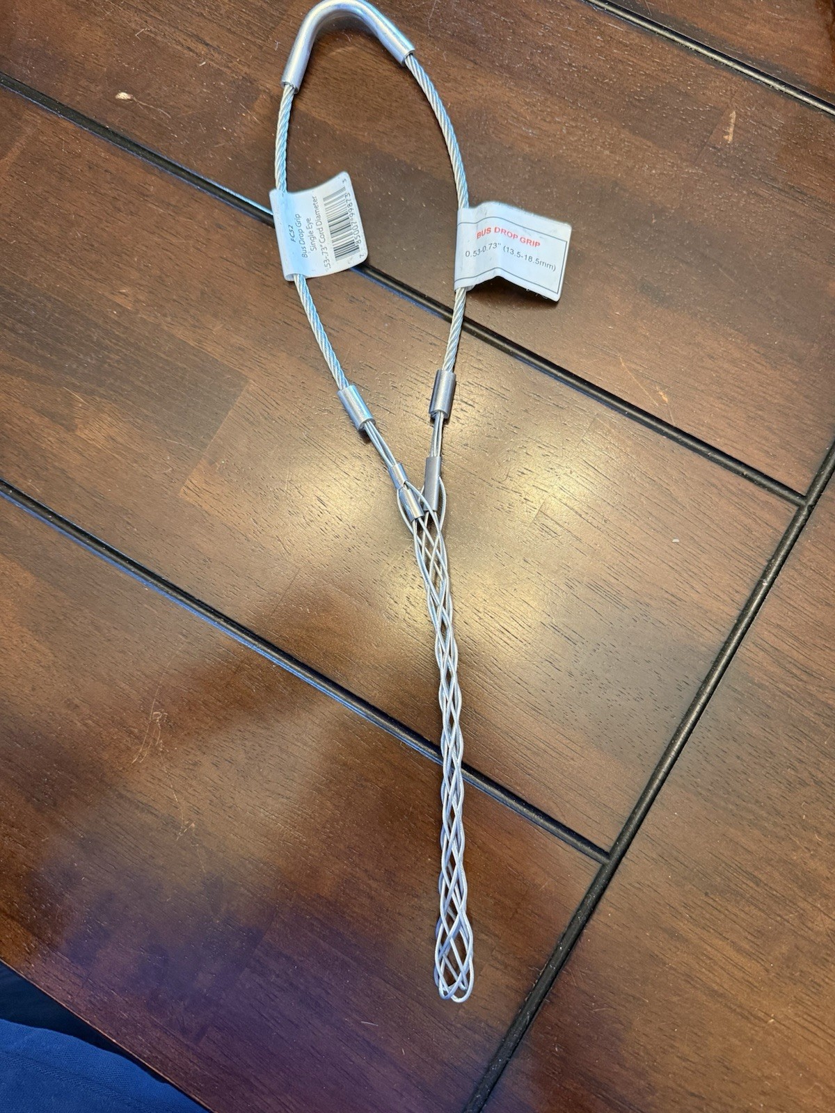 Legrand FC52 Flexcor Wire Mesh Grip Bus Drop Closed Mesh Single Eye Cable