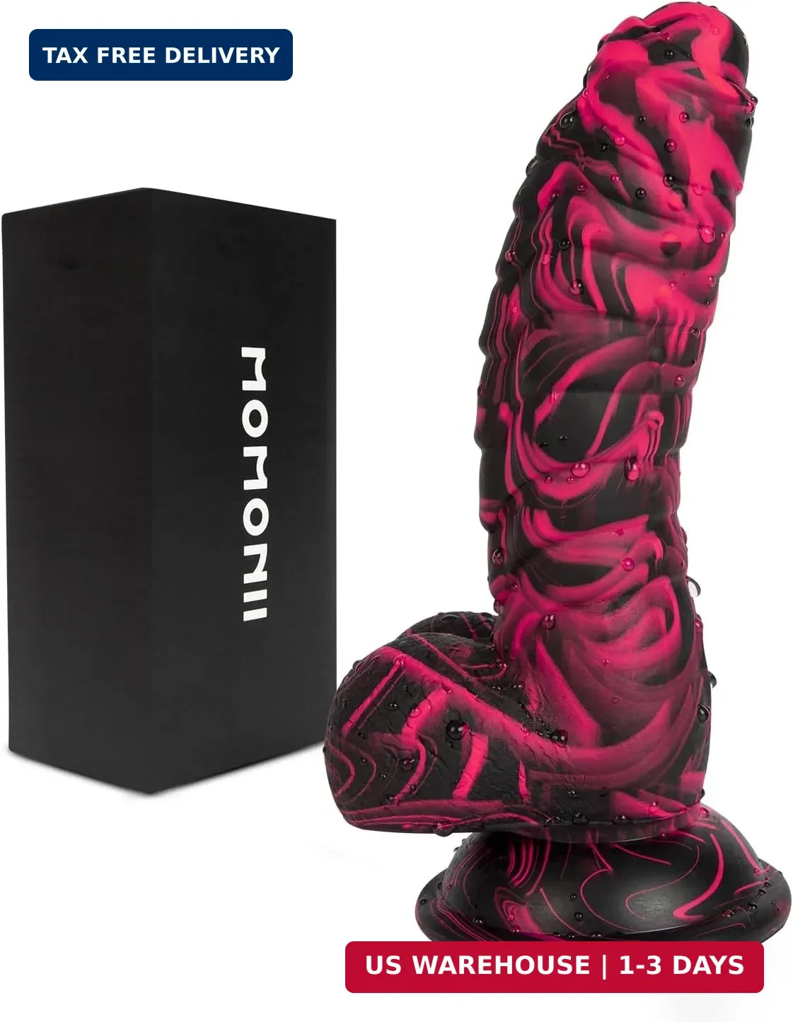 MOMONII Sex Toys Realistic Dildo Body-Safe Silicone with Strong Suction Cup | 7.
