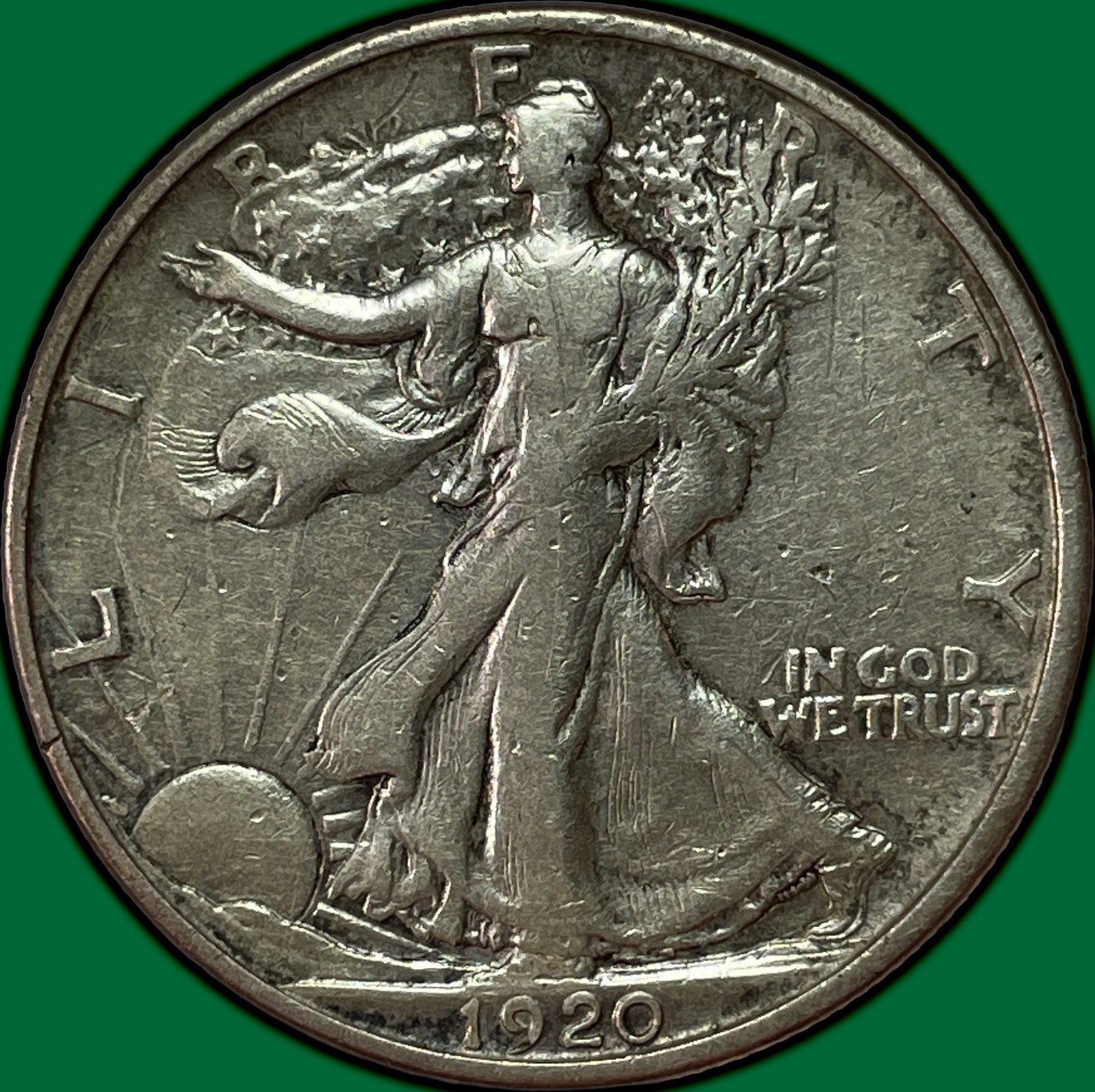 1920-S Walking Liberty Half Dollar Extremely Fine XF Coin #36694