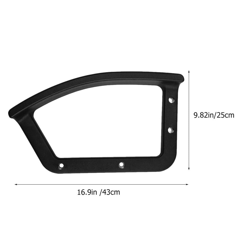 2 PCS Black Plastic Slanting Angle Office Chair Armrest Replacement Pads