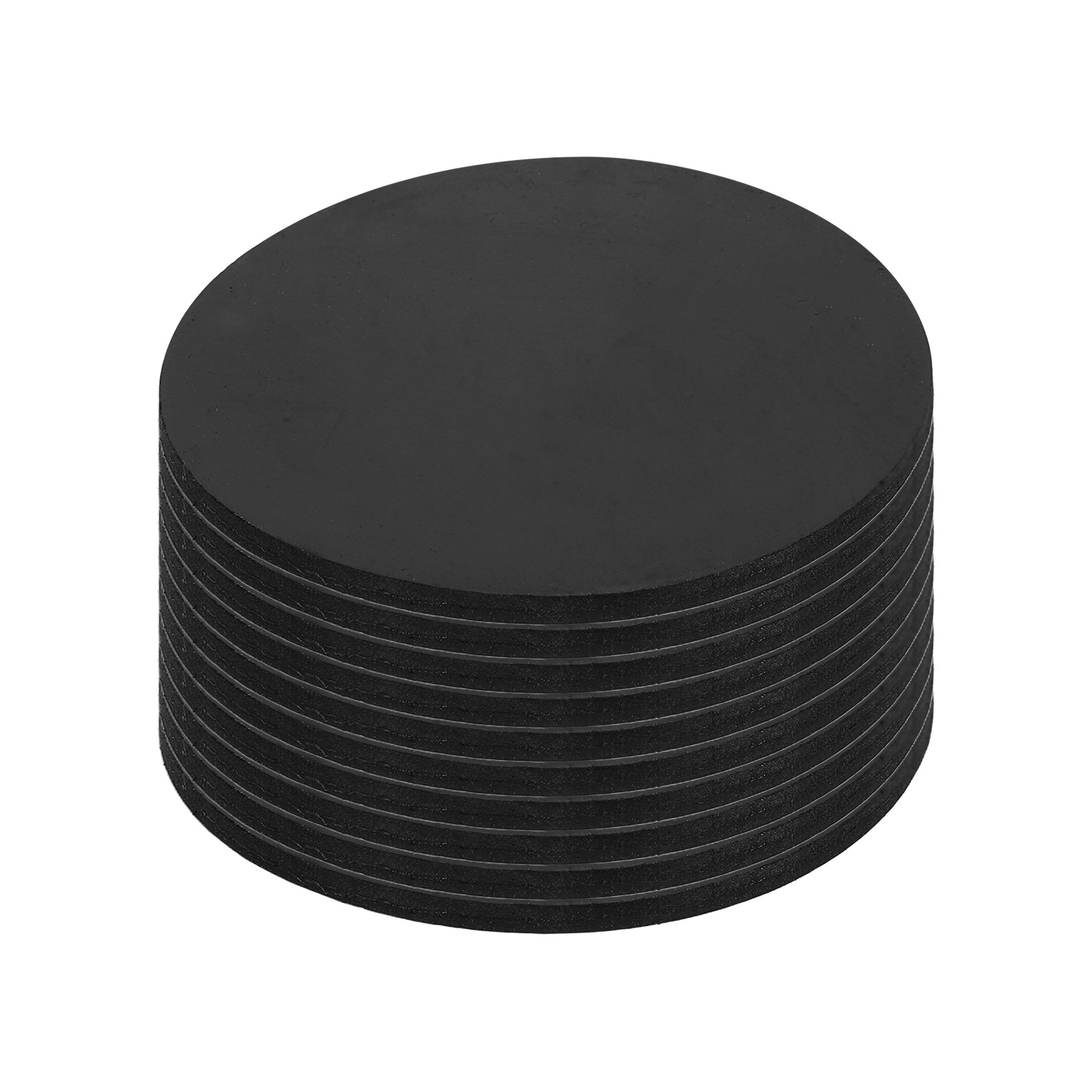 10Pcs Non Slip Furniture Pads, 95x4mm Round Rubber Furniture Grippers, Black
