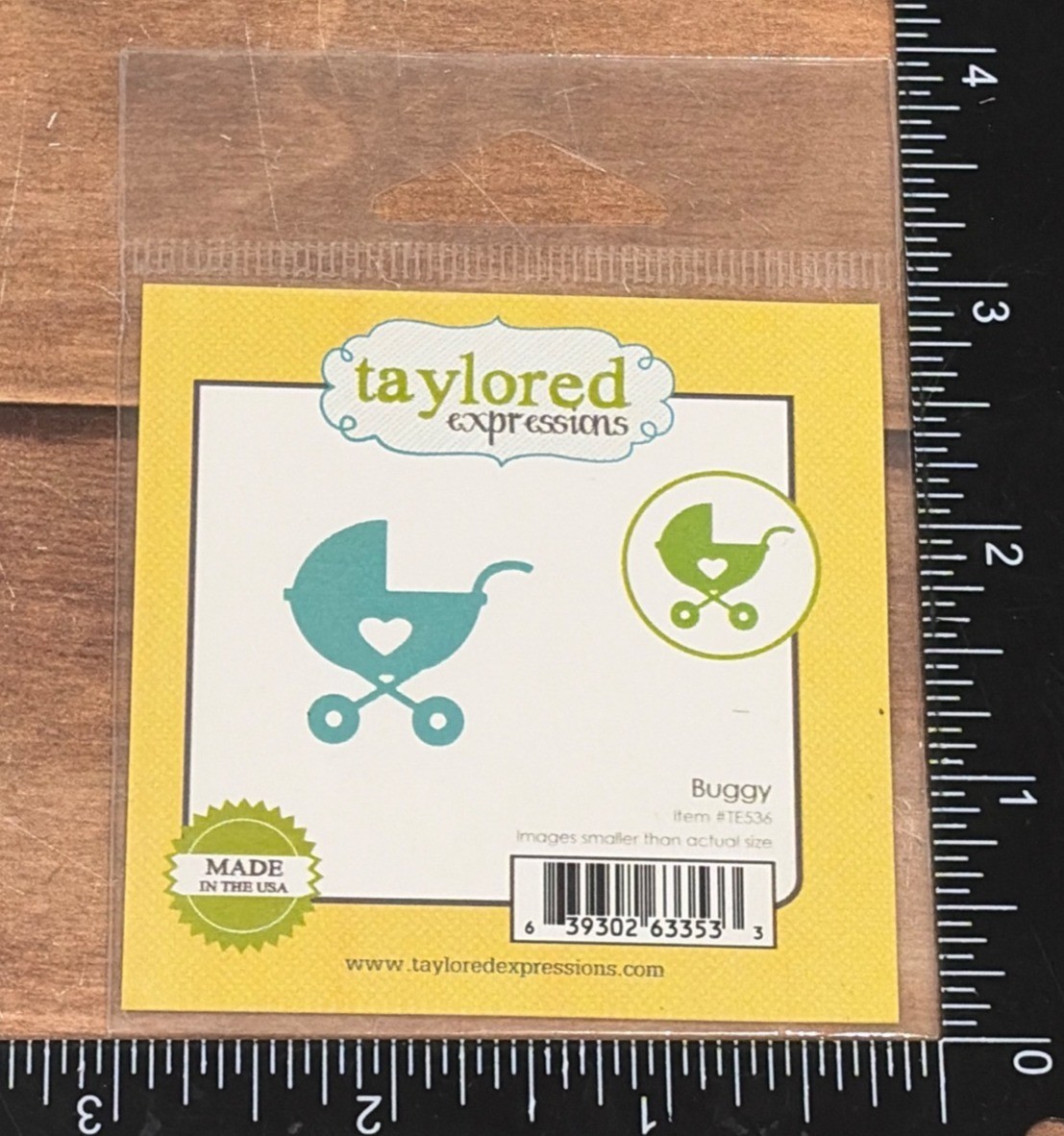 GENTLY USED TAYLORED EXPRESSIONS TE536 BUGGY STEEL CRAFT DIE BABY CARRIAGE