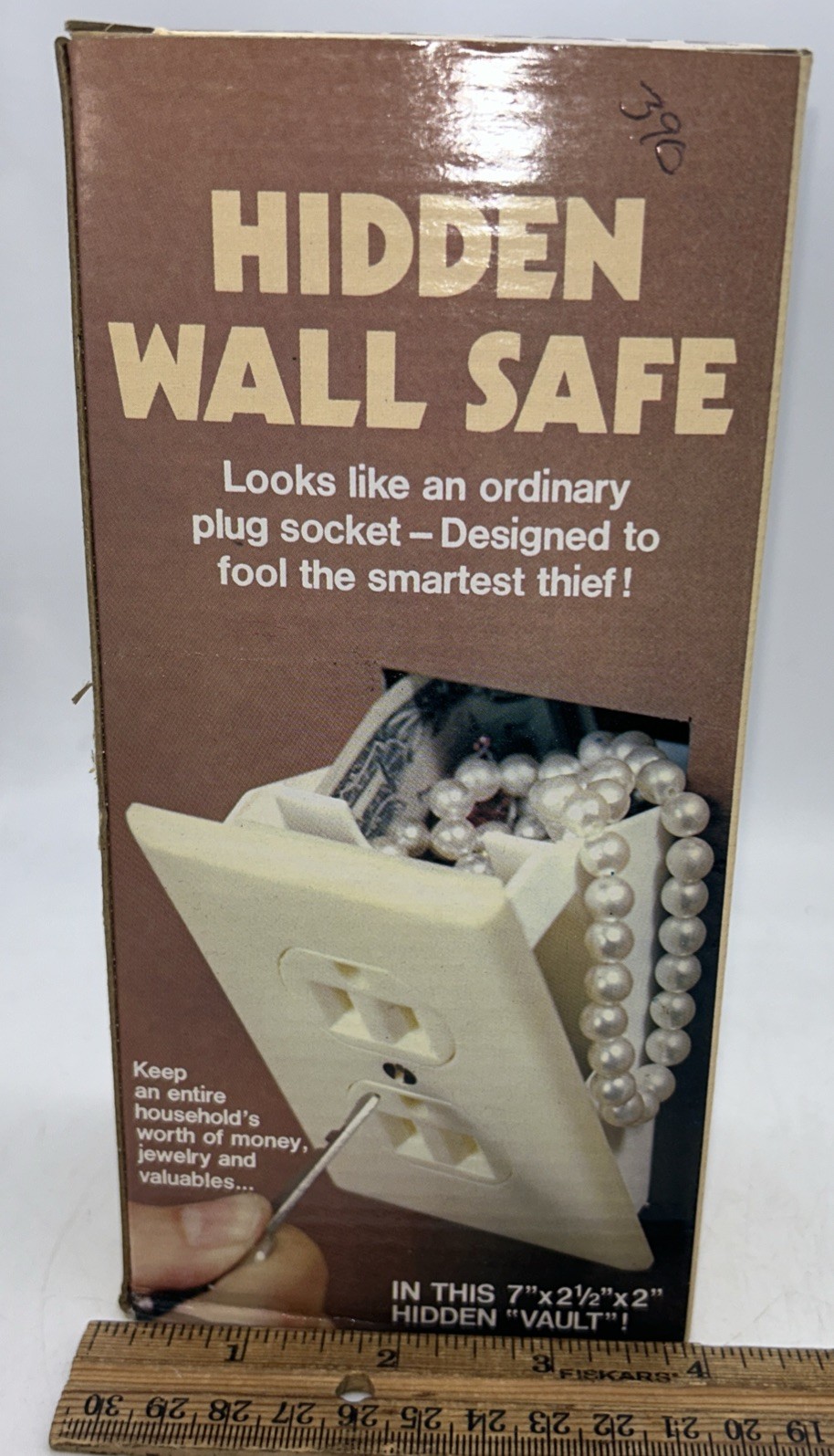 Hidden Wall Safe U.S. Patrol Outlet Lookalike Jewelry Cash NIB Total Concealment