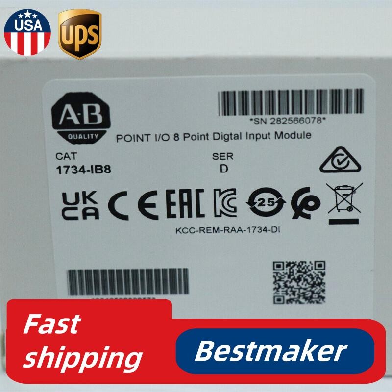 New Factory Sealed Allen Bradley 1734-IB8 POINT I/O 8 Point Digtal Input Module