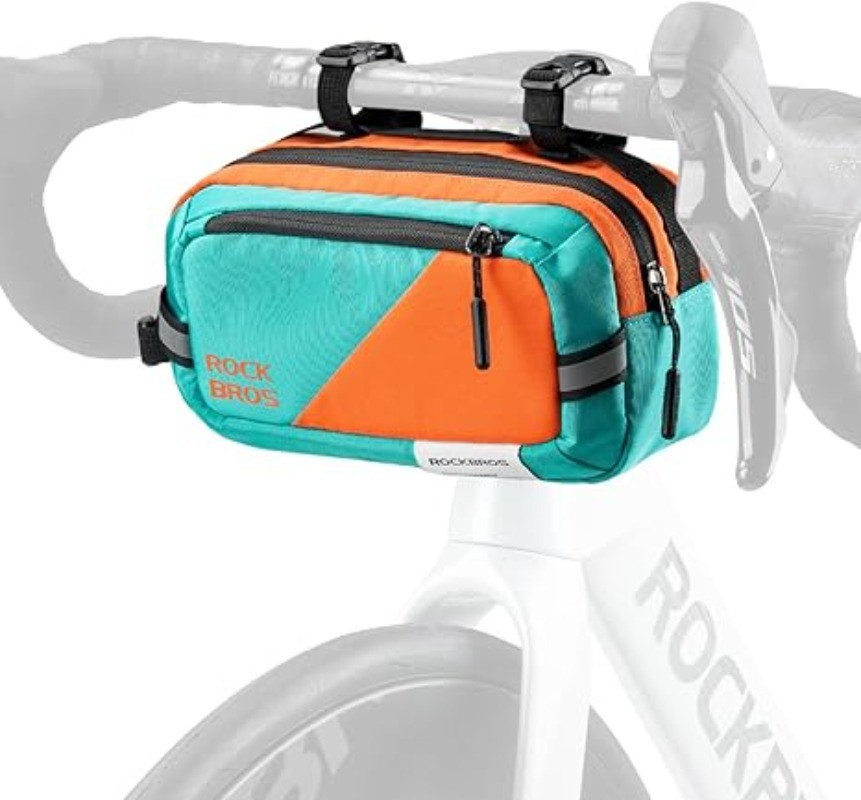 ROCKBROS Bike Handlebar Bag 2.5L Front Bag Portable Shoulder Bag Quick Release