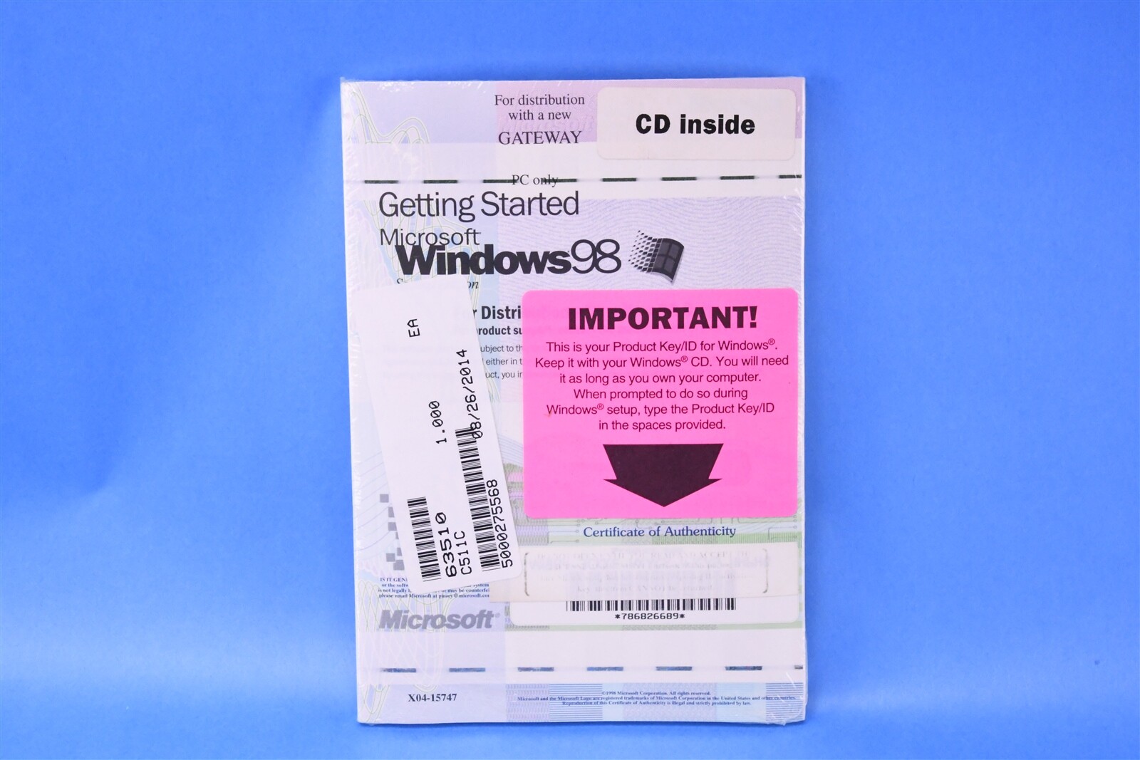 Microsoft Windows 98 Second Edition NEW