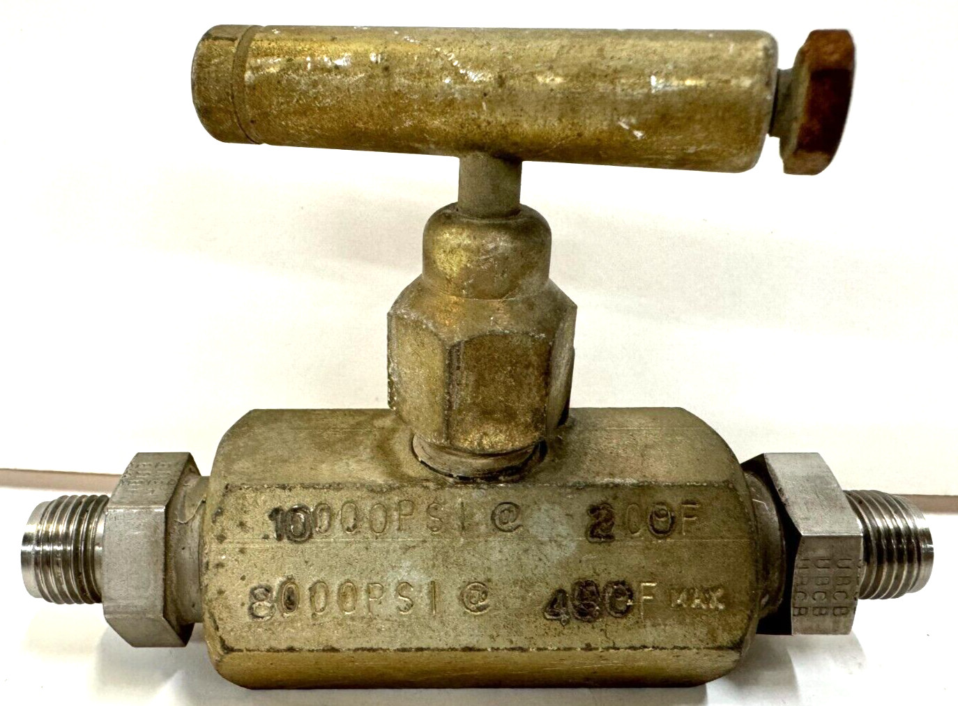 PGI NEEDLE VALVE V508CCT 1/4" X 1/4" THREADED