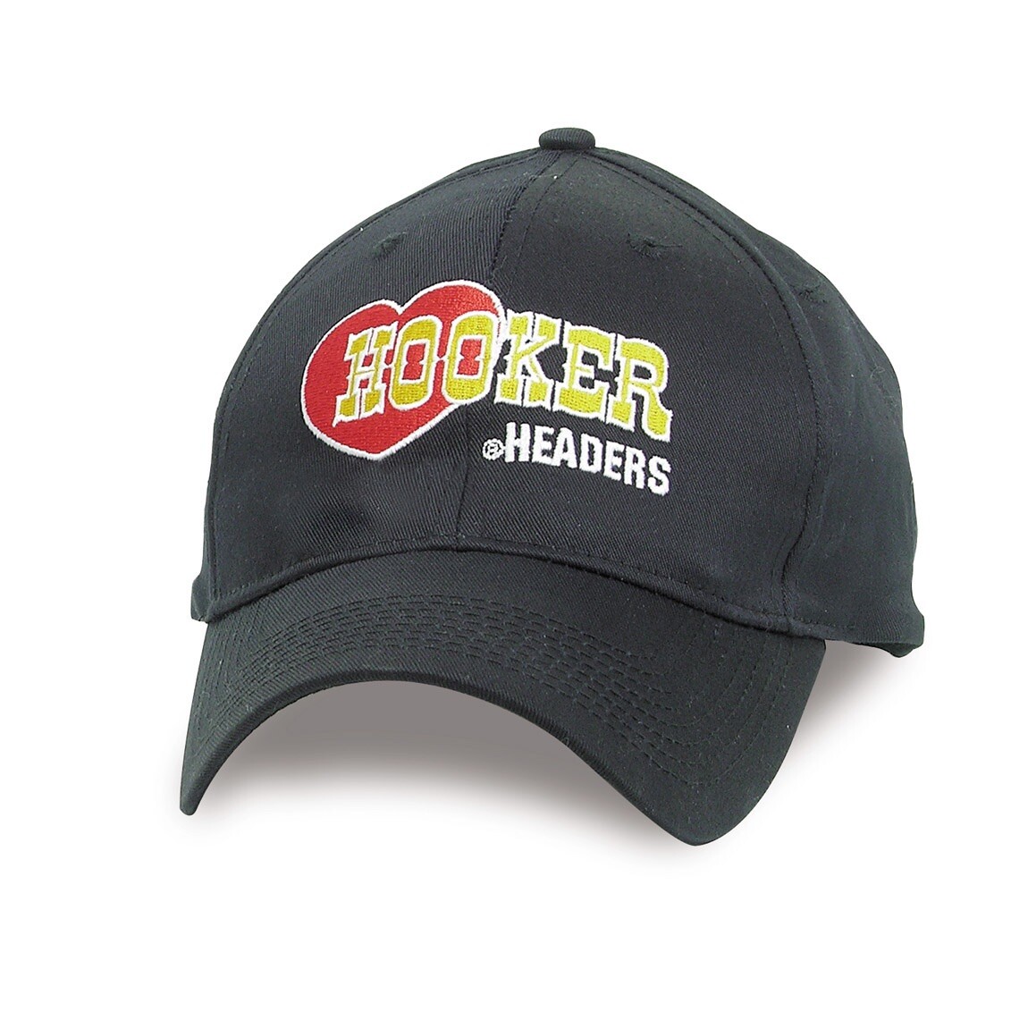 Hooker Headers Embroidered Adjustable Black Hat.  BACK IN STOCK!