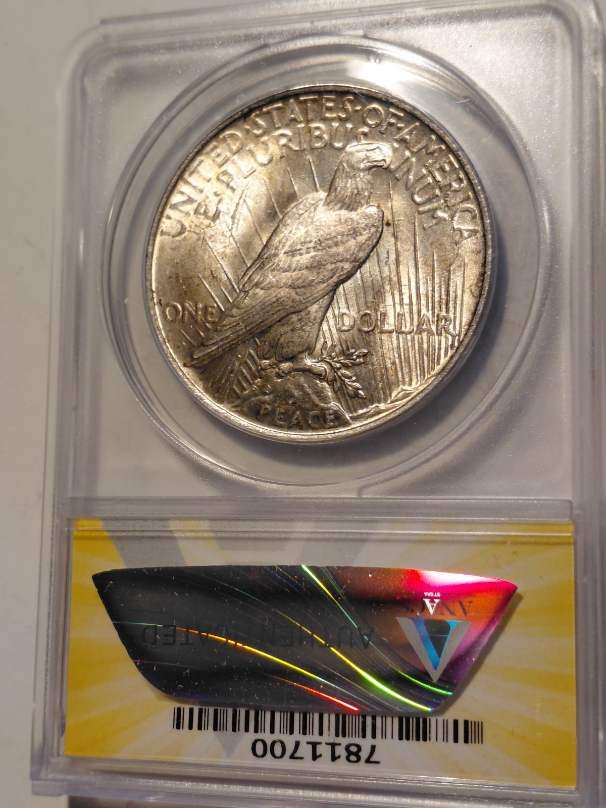 1923 Peace Dollar MS 63 ANACS