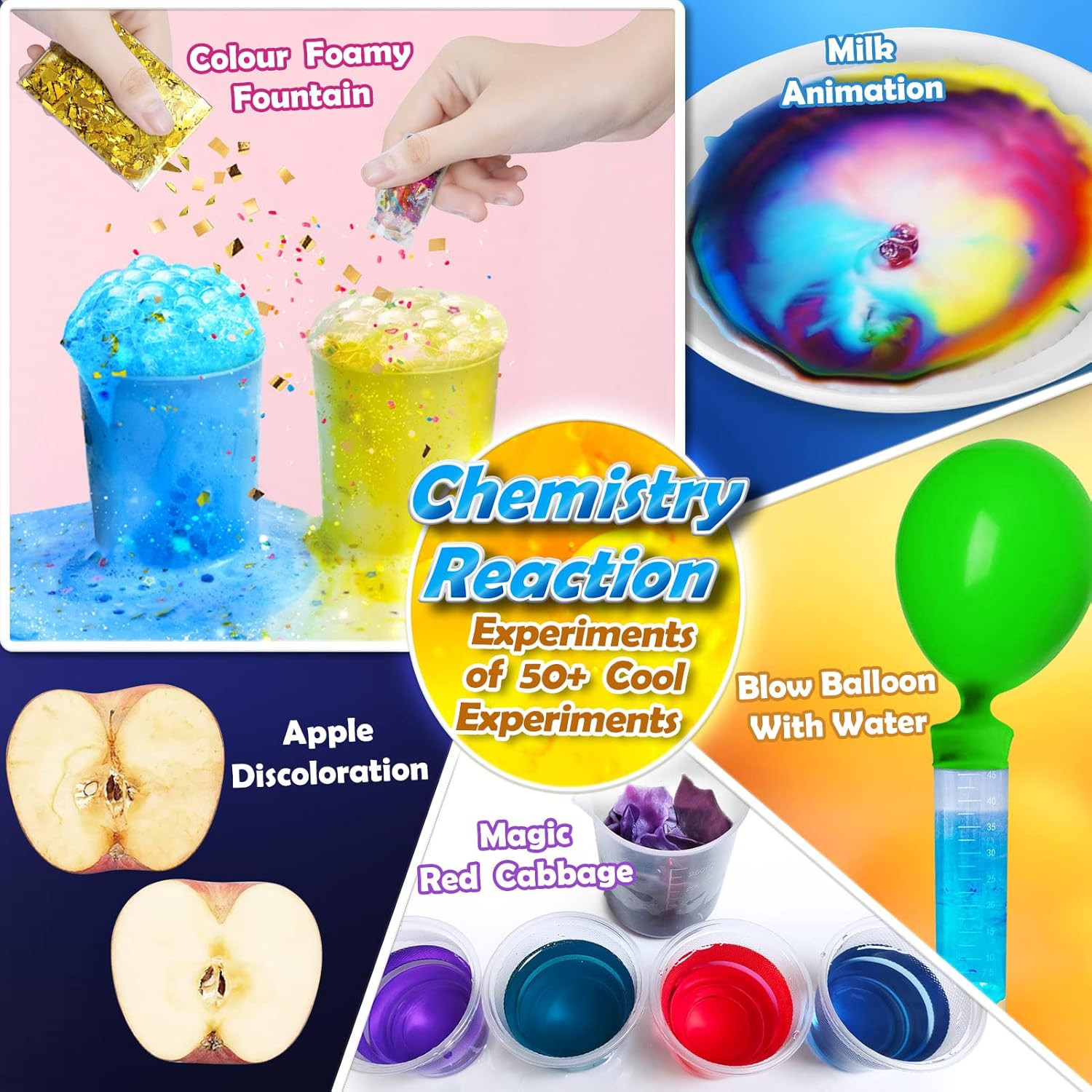 50+ Science Lab Experiments Kit for Kids, STEM Activities Educational Scientist