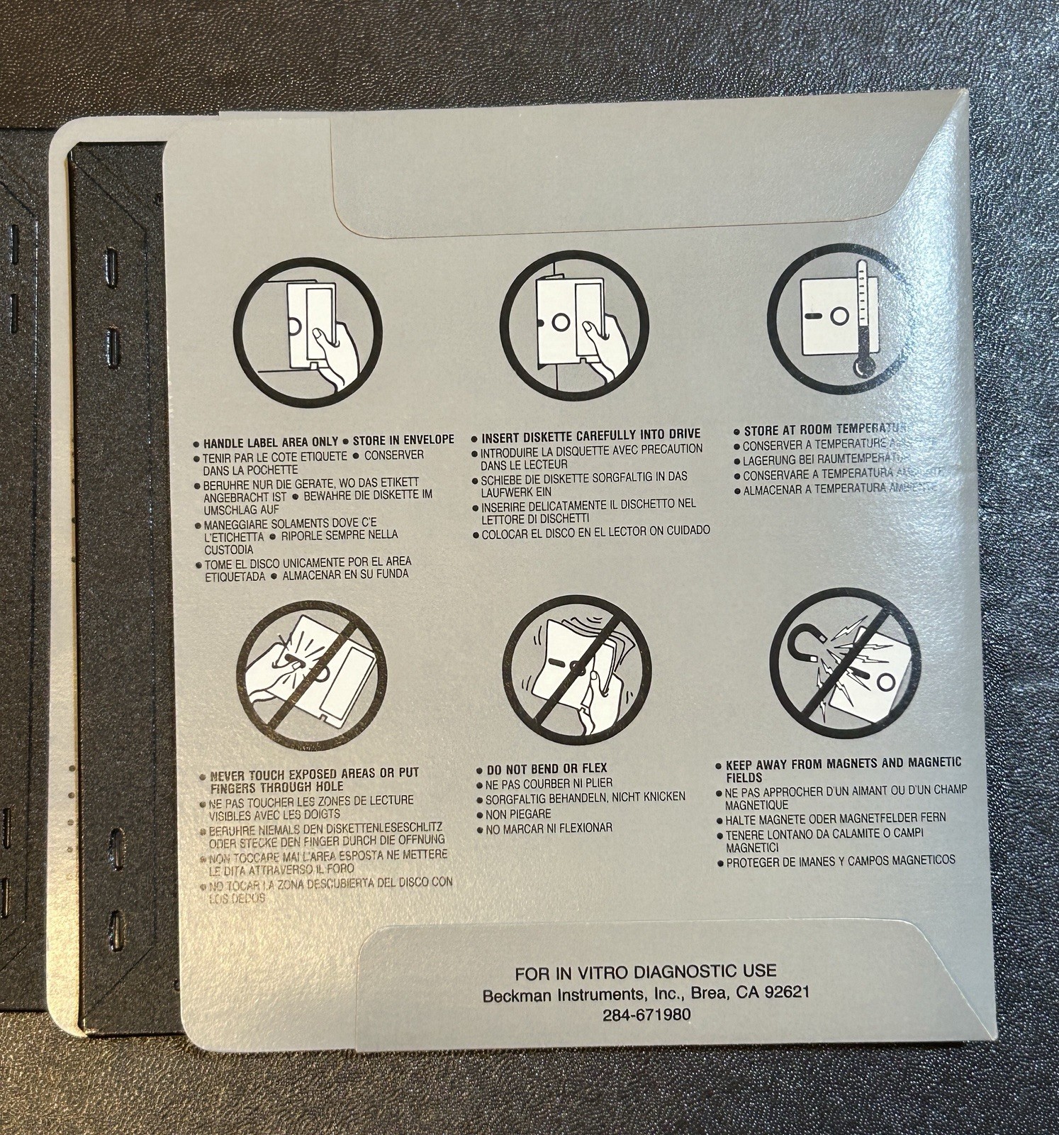 Vintage Beckman Astra Synchron AS Systems Basic Operating Program Floppy Disks