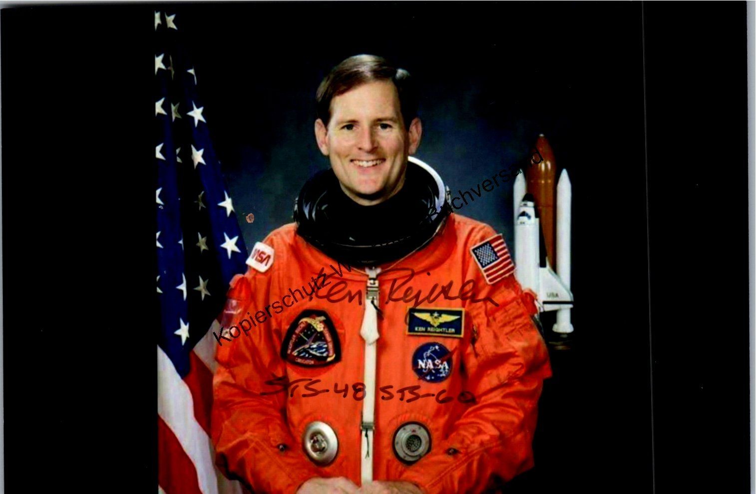 Original Autograph Kenneth Reightler NASA Astronaut // Autograph Autograph Sign