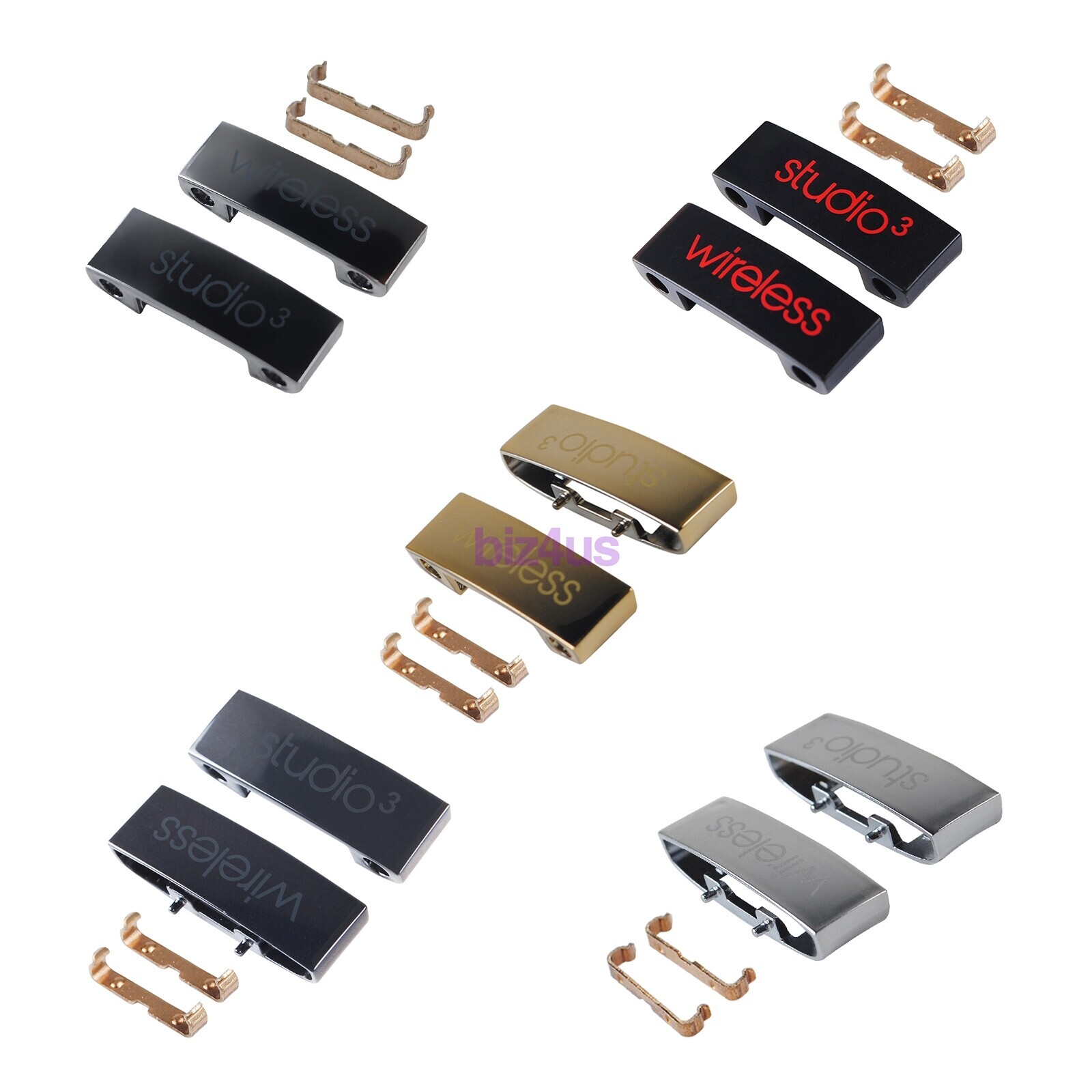 1 Pair Hinge Headband Connector Repair Parts for Beats Studio 3 3.0 Wireless