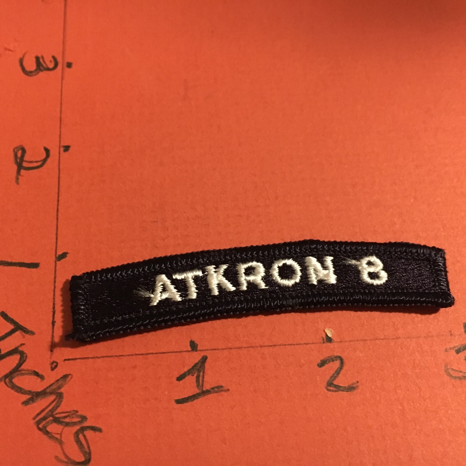US NAVY SHOULDER STRIP TAB rocker Patch 12/1/22 Atkron 8