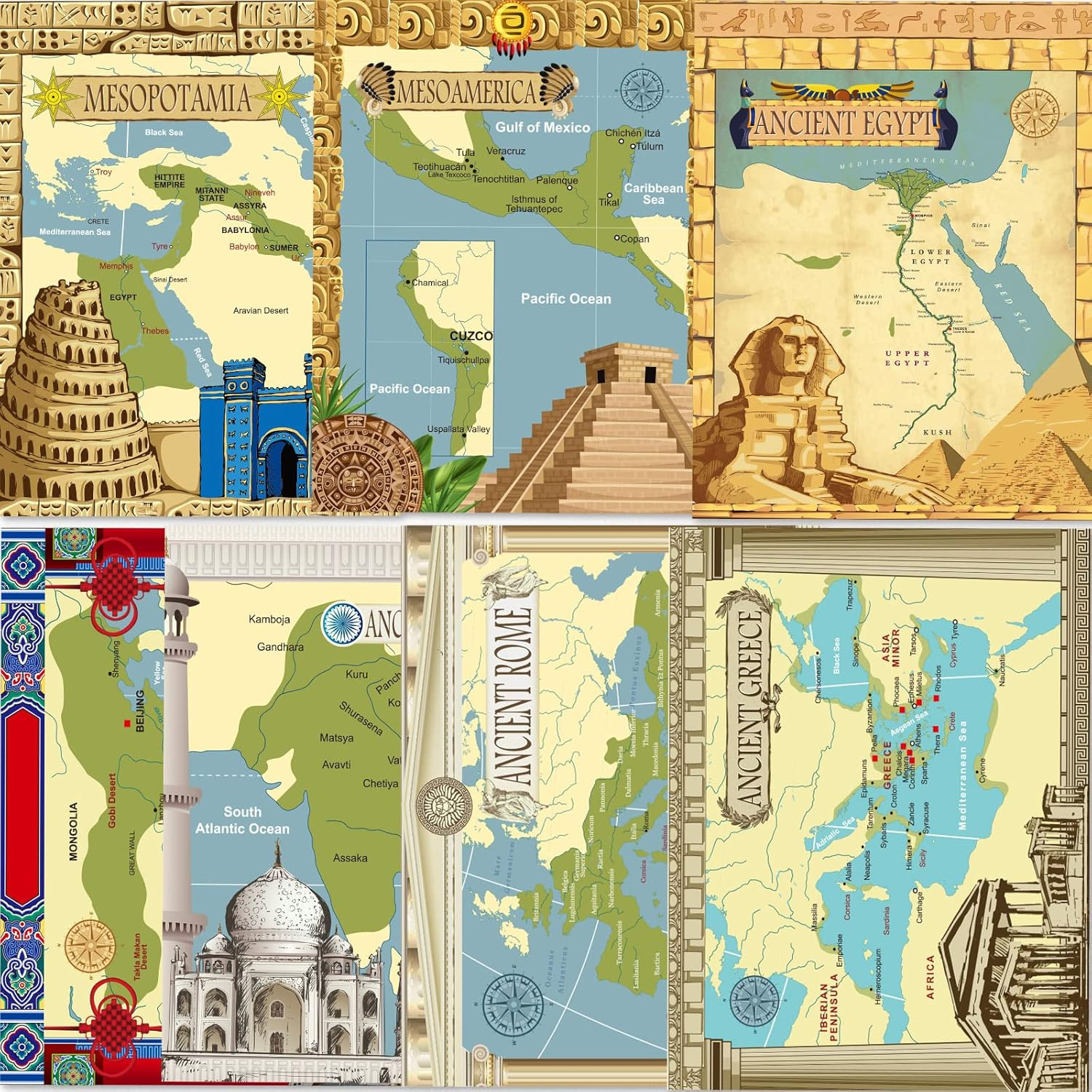 Ancient Civilizations Poster for Social Studies Classroom Learning - Educational