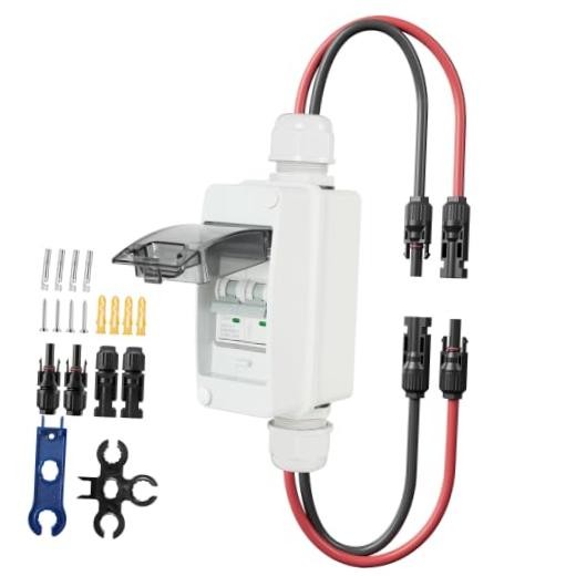 Solar Panel Disconnect Switch, 1000V 30A 2 Solar 30A 1000V Disconnect Switch