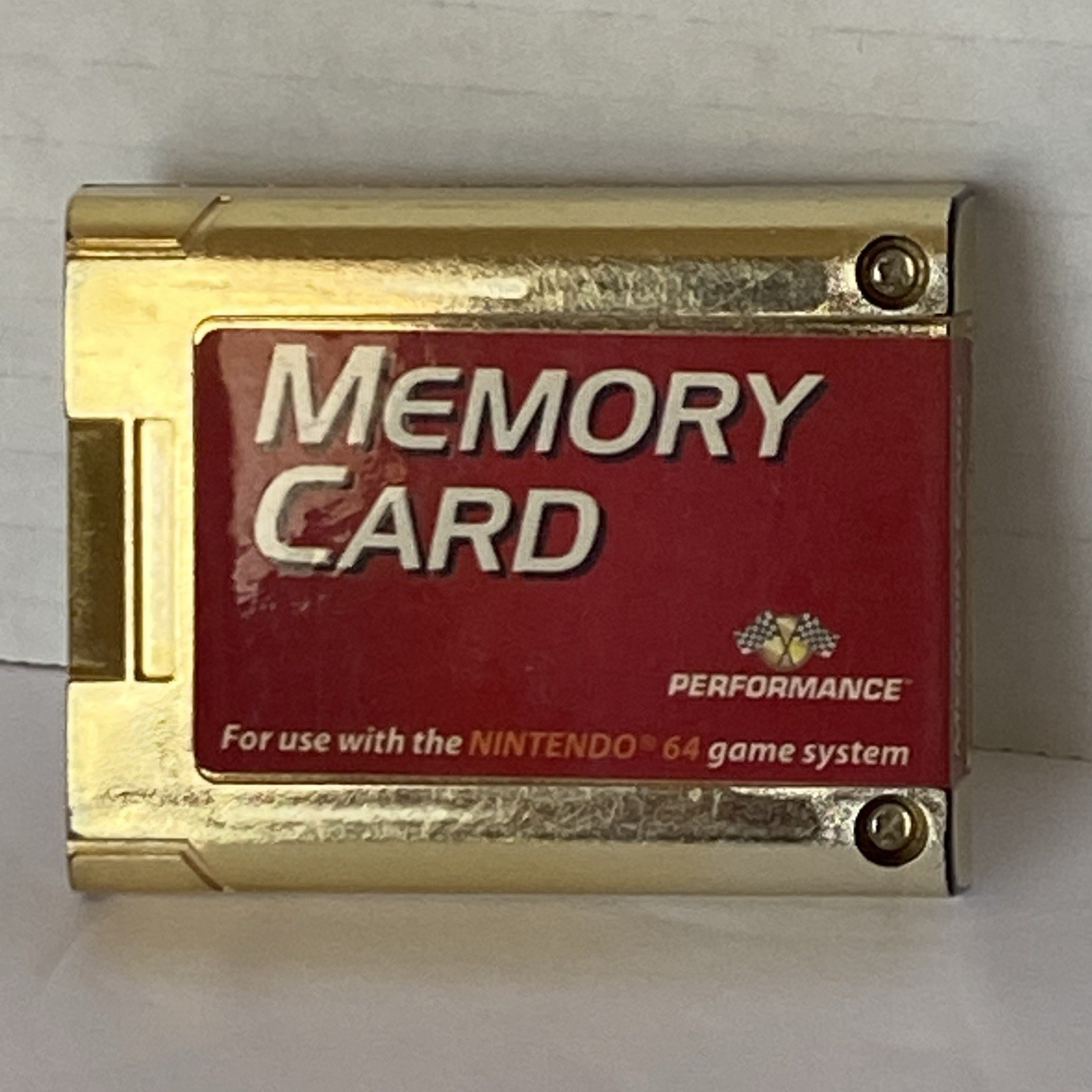Performance Nintendo 64 N64 Gold Memory Card Toys R US Store Exclusive Untested