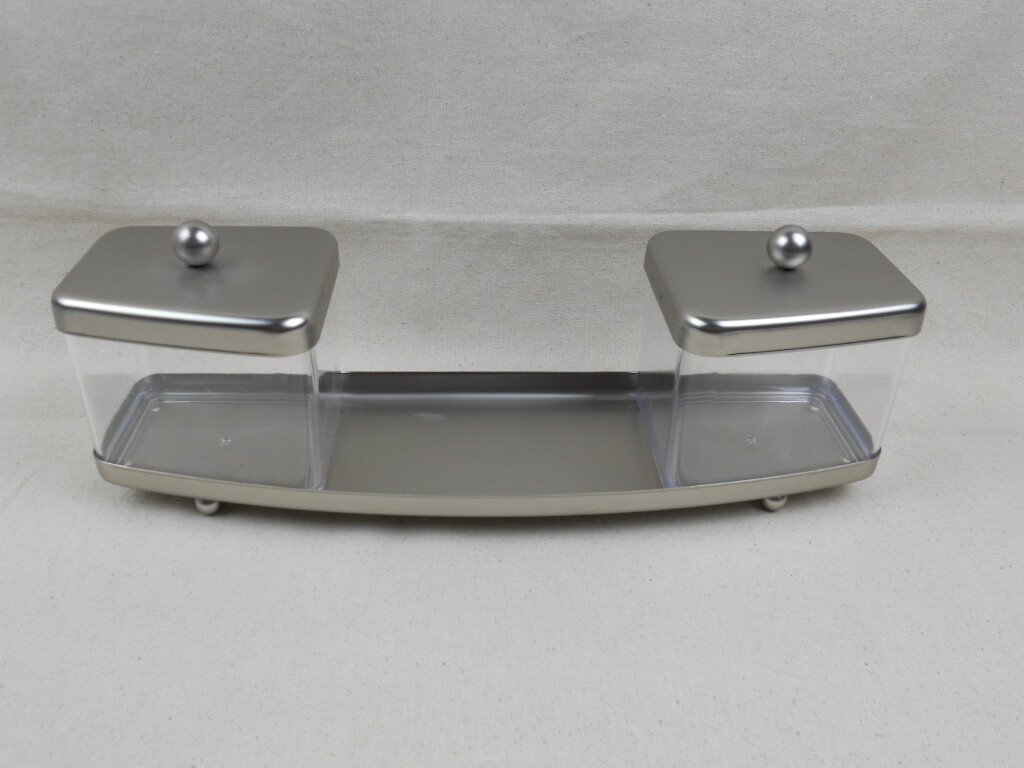 Mainstays Home - 5 Piece Bathroom Vanity Countertop Set - Satin Nickel Finish