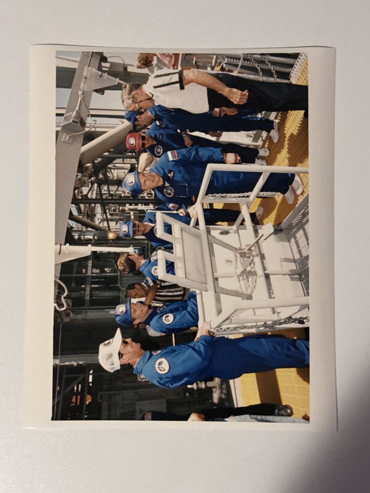 NASA STS-71 Crew Practices Countdown Demonstration Test Press Photo