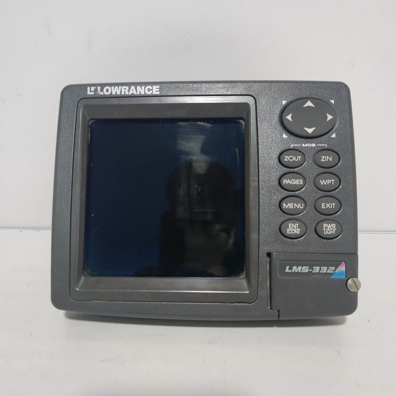 Lowrance LMS-332c Fish Depth Finder HEAD UNIT ONLY - Tested / Works Great