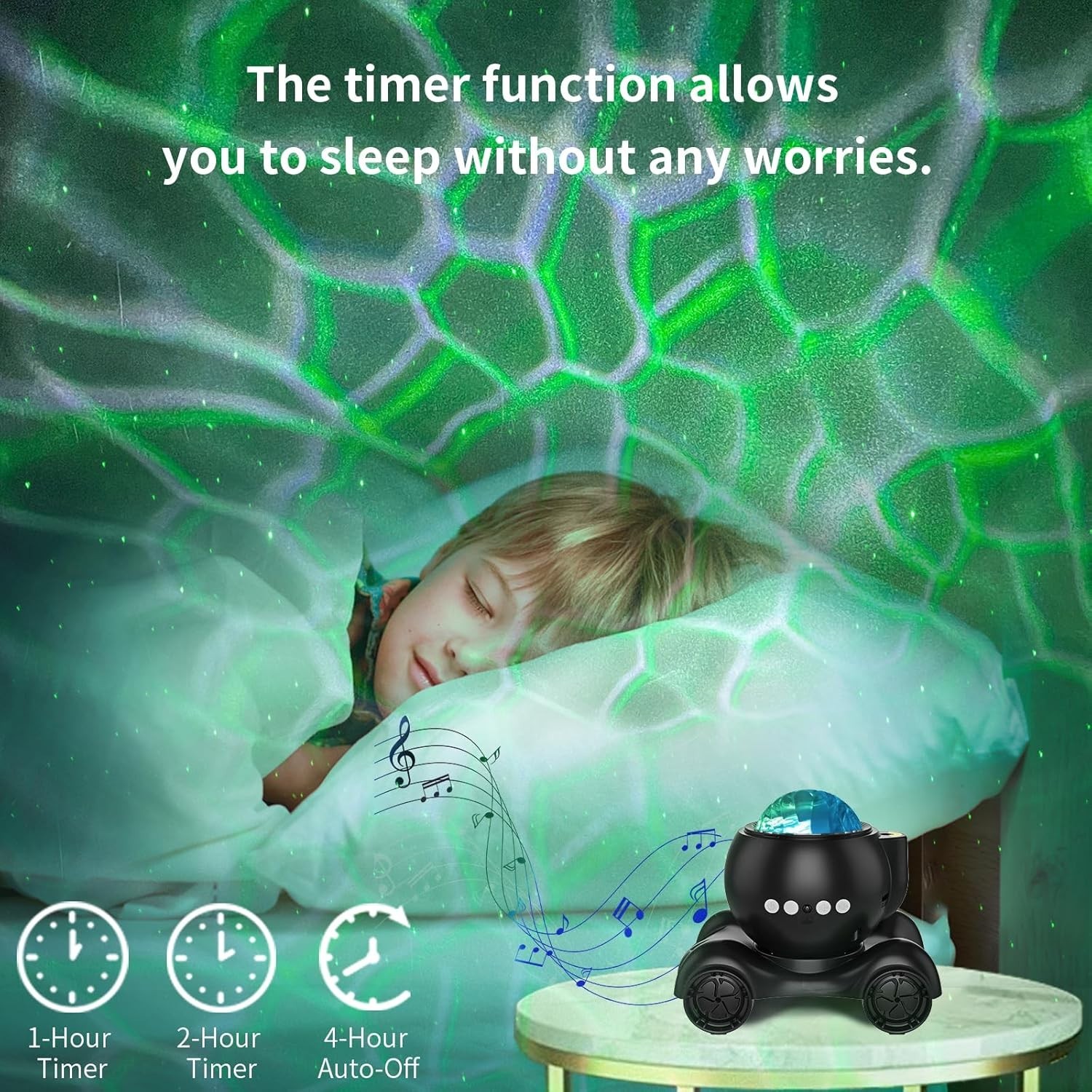 Star Projector, Galaxy Projector Built-in Bluetooth Speaker and 8 White Noise...